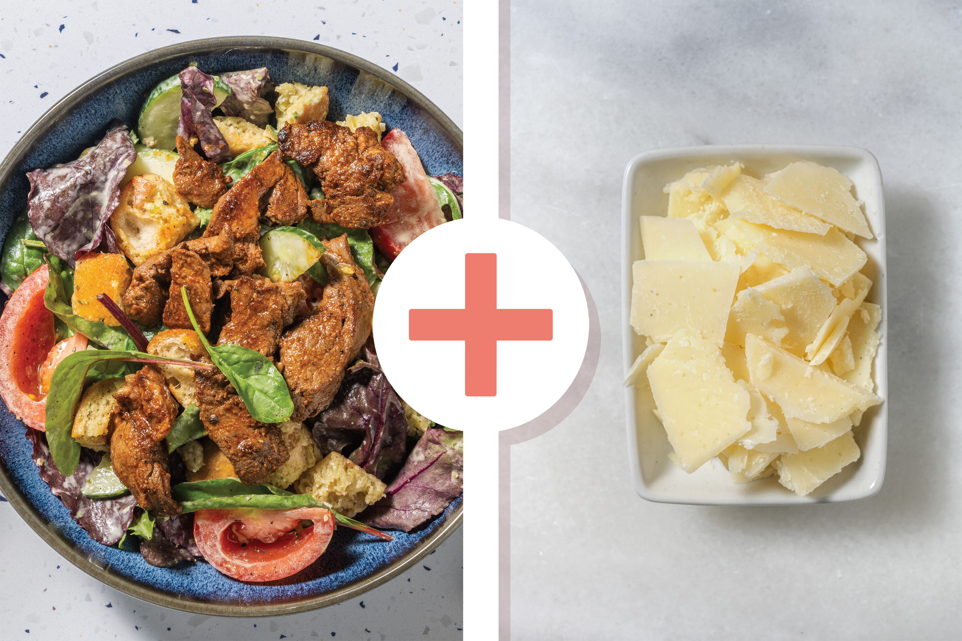 PeriPeri Beef Salad & Creamy Pesto Dressing Recipe HelloFresh