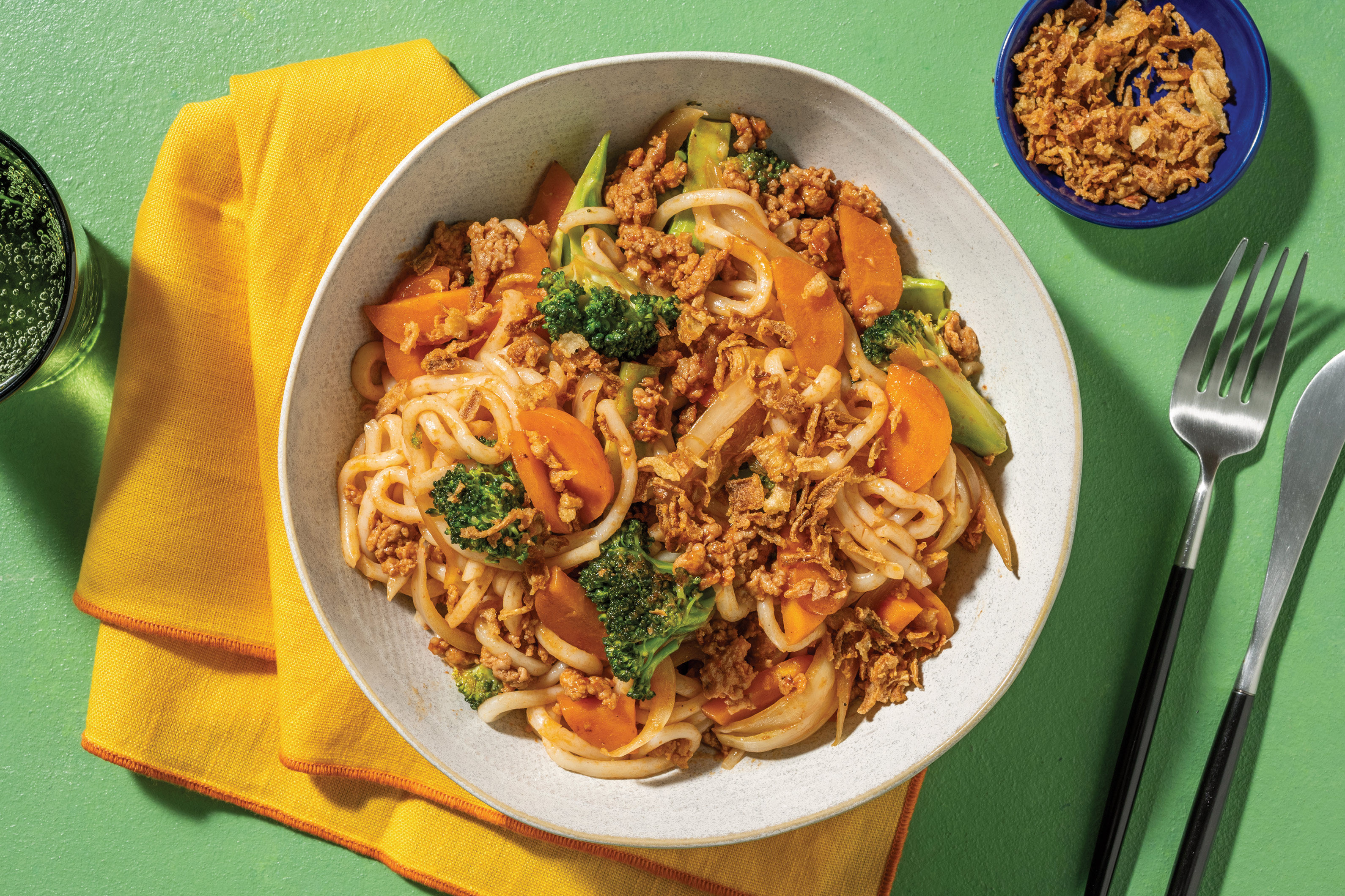 Ssamjang Pork & Udon Noodle StirFry Recipe HelloFresh