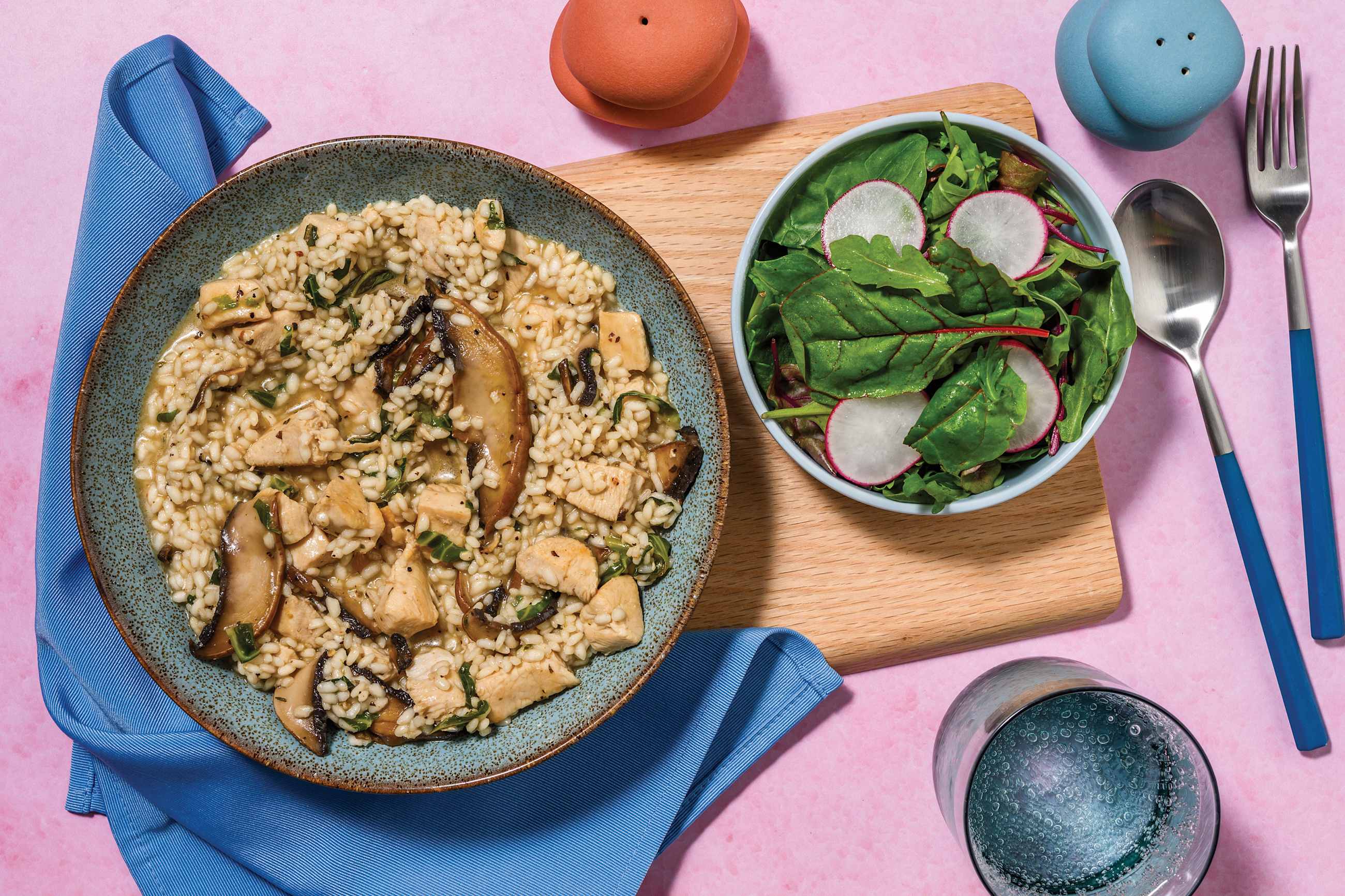 Chicken & Mushroom Baked Risotto Recipe | HelloFresh