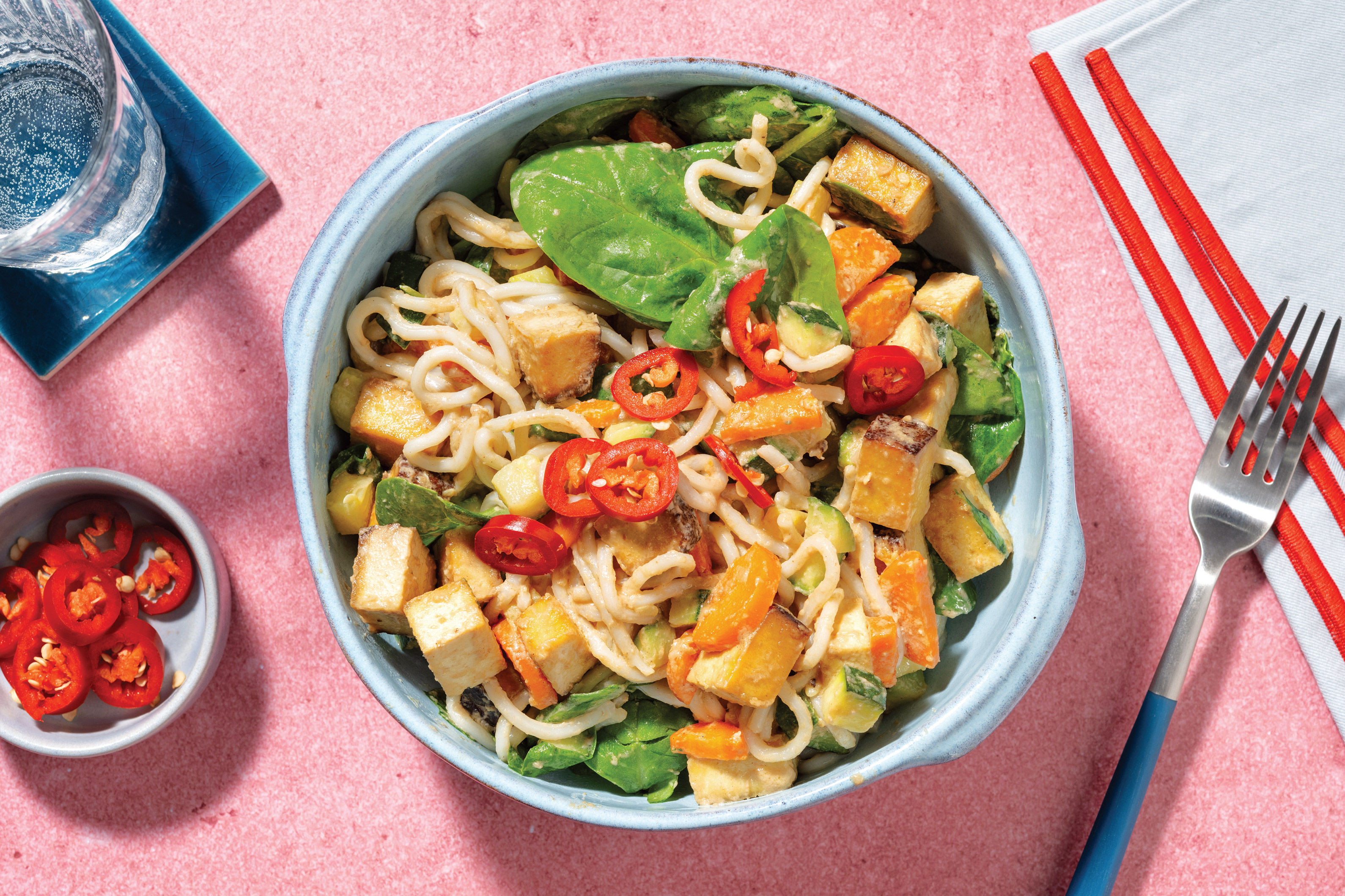 Hoisin Peanut Tofu & Konjac Noodle Stir Fry Recipe HelloFresh