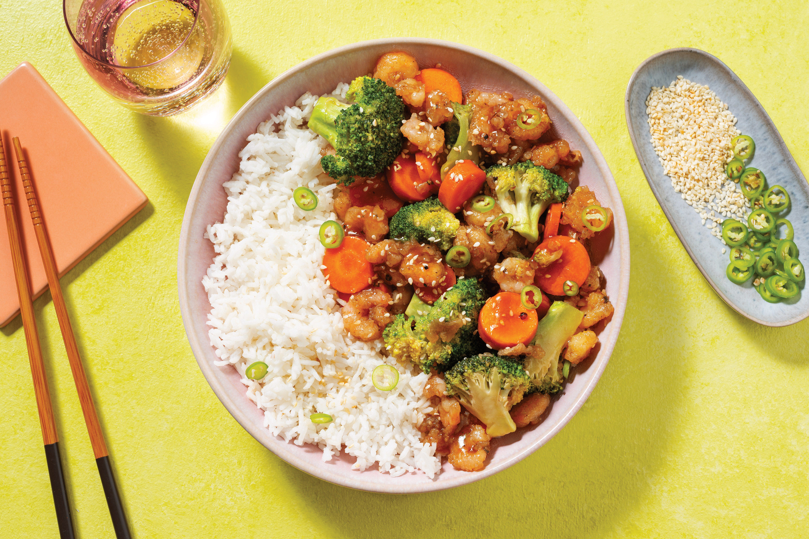 Sesame Honey Prawns & Veggies Recipe HelloFresh