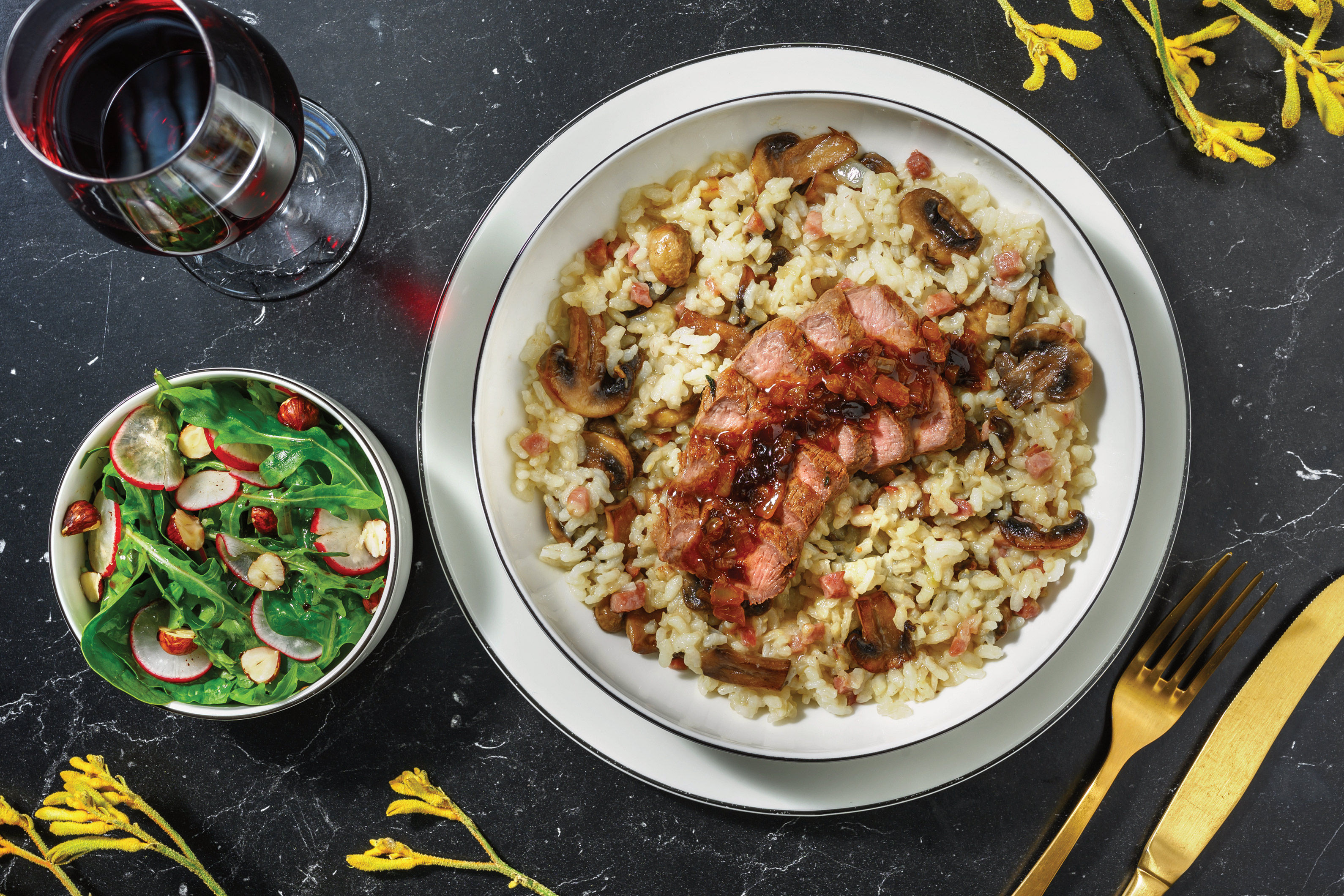 Seared Lamb Loin & Bacon Risotto Recipe HelloFresh
