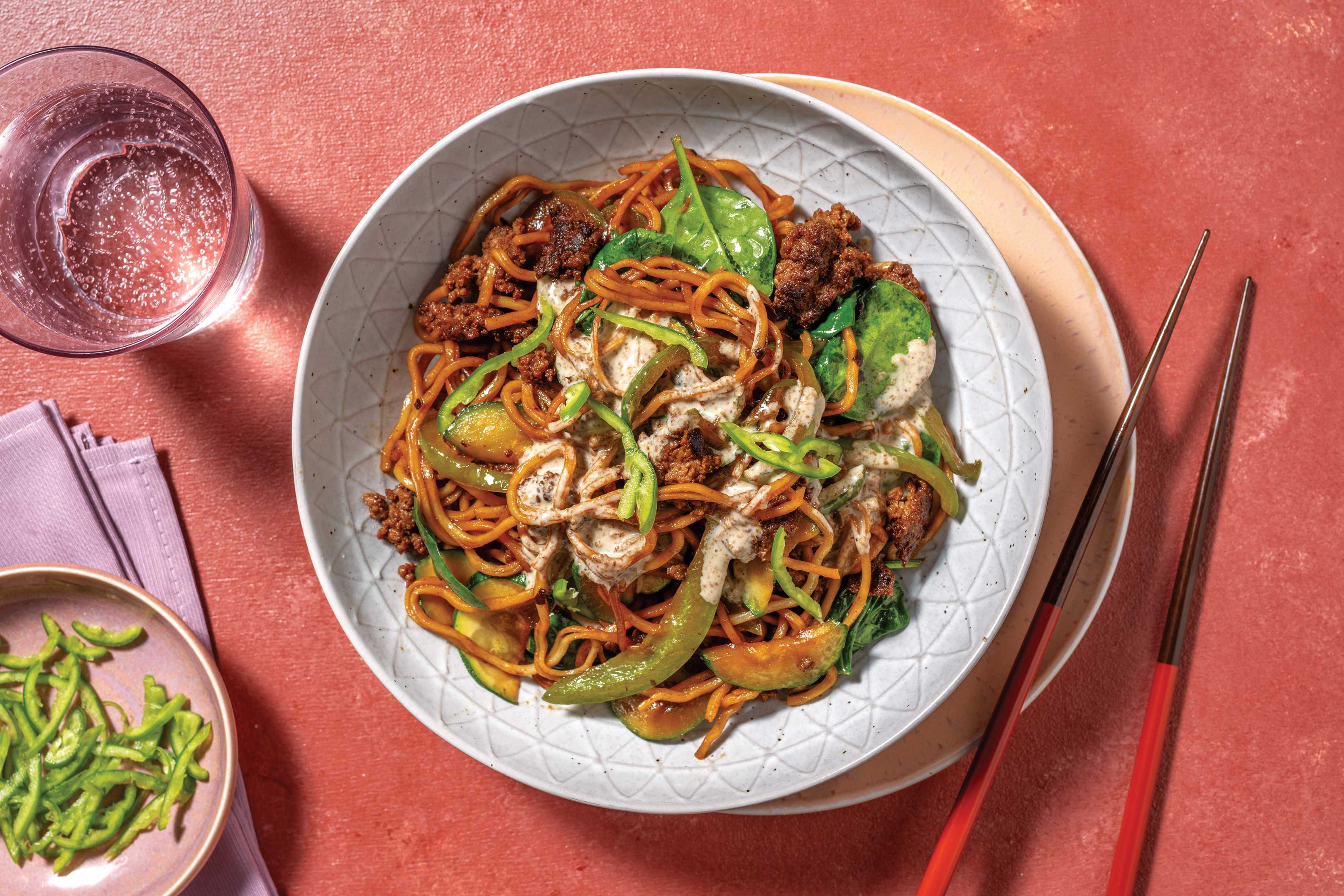 Quick Black Bean Beef & Konjac Noodle StirFry Recipe HelloFresh