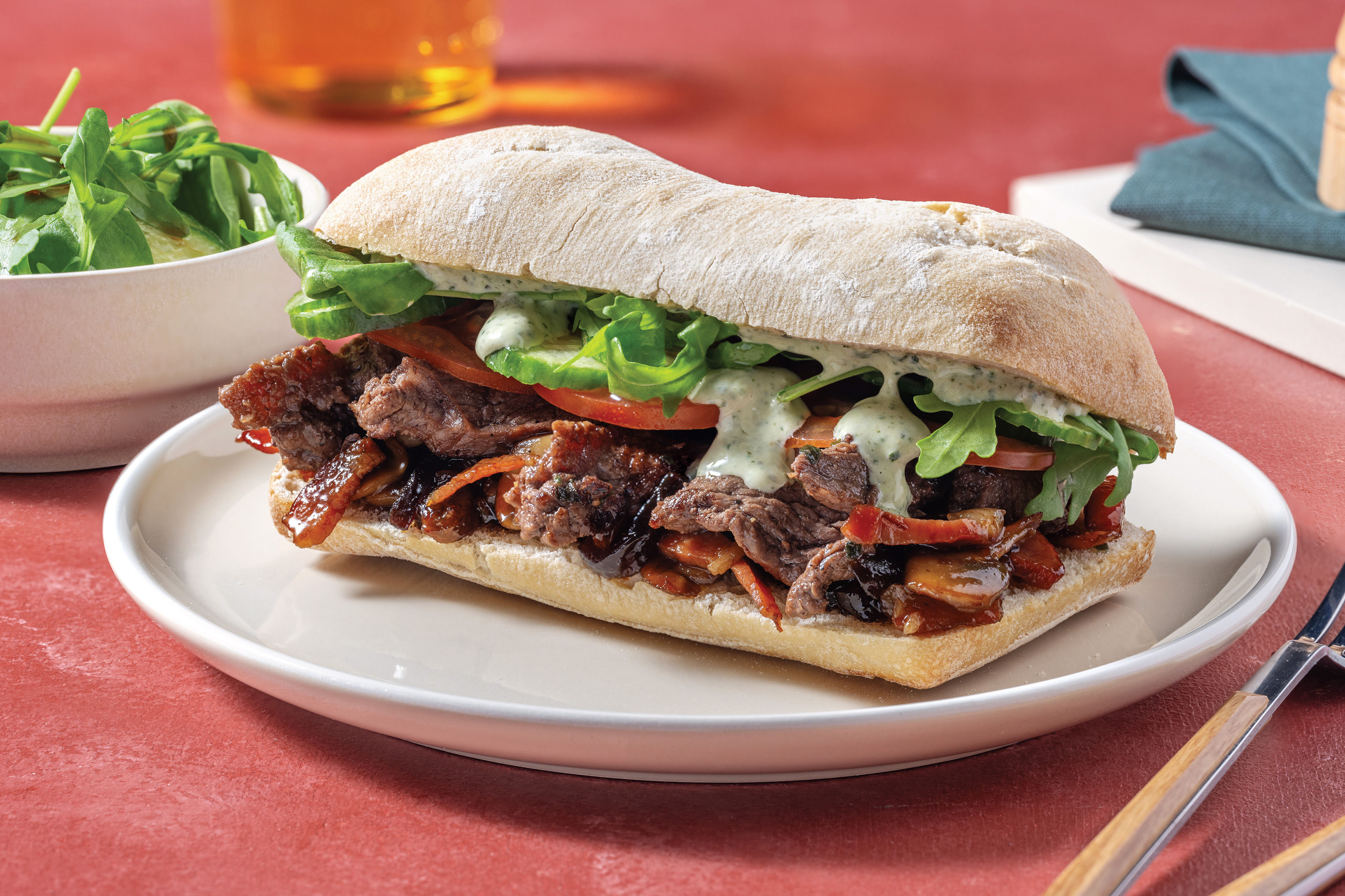 Ultimate Beef & Caramelised Bacon Sub Recipe | HelloFresh