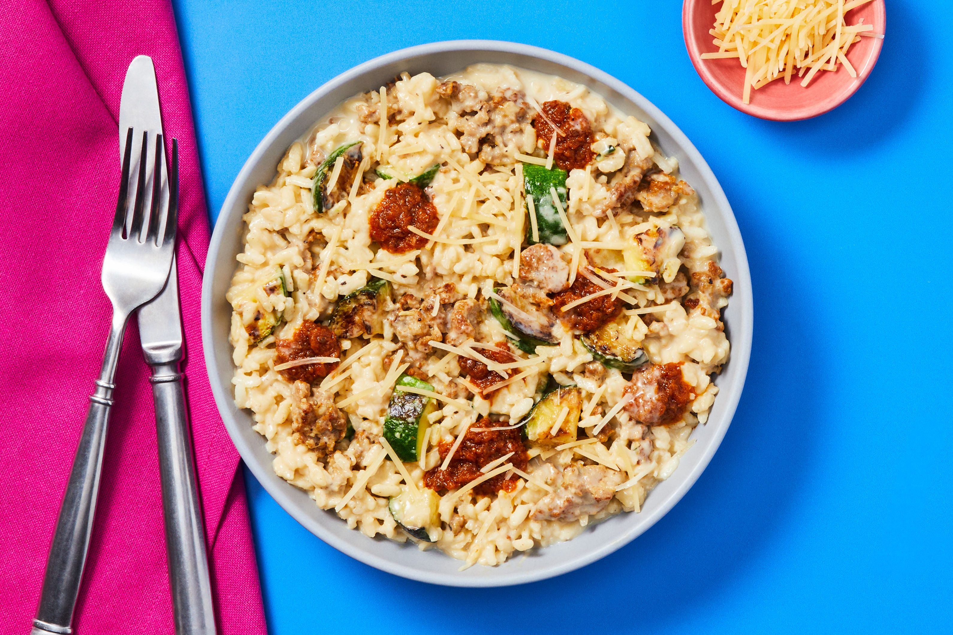 Chicken Sausage & Sun Dried Tomato Risotto