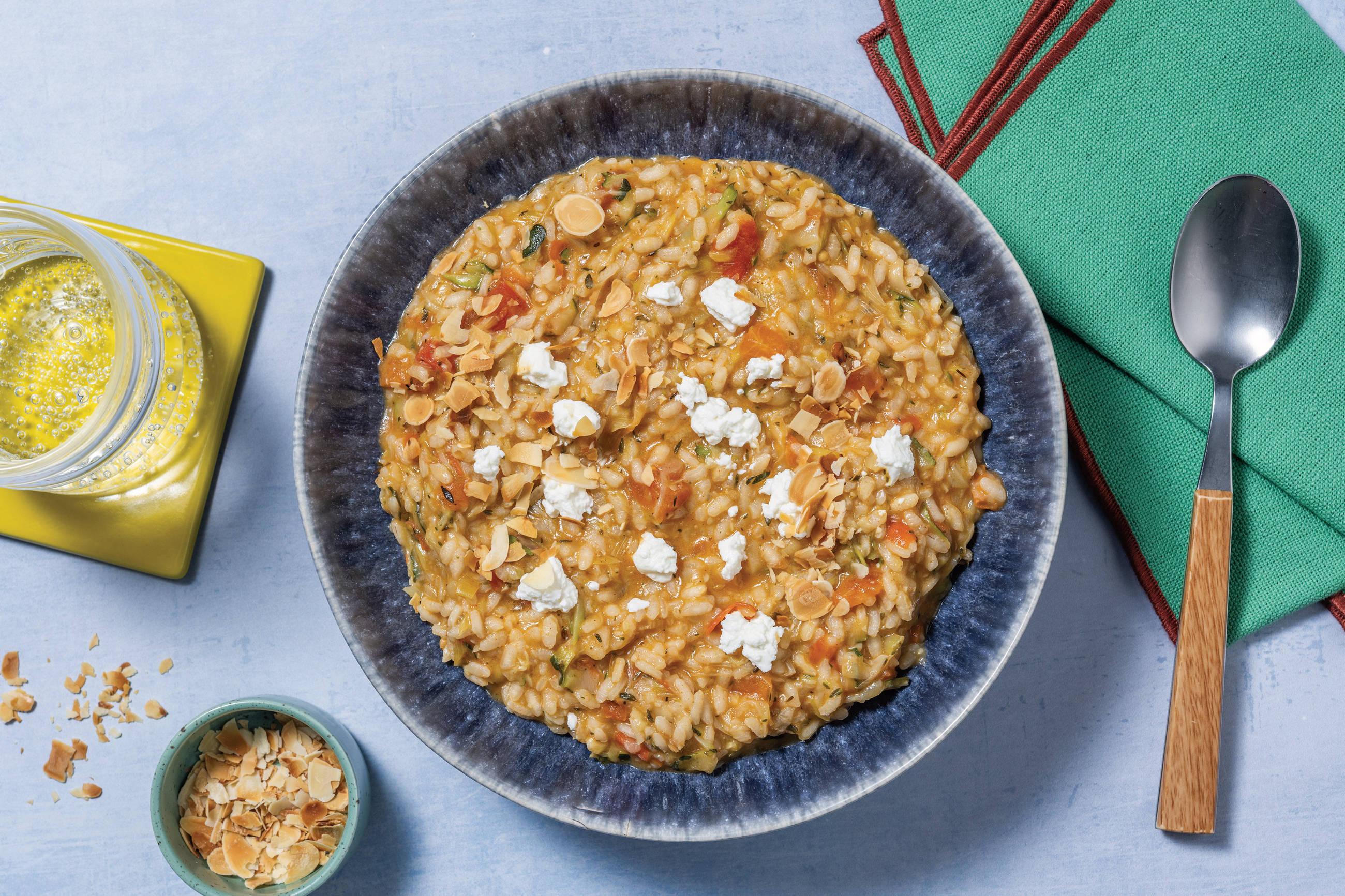 One-Pan Pesto Veggie Risotto Recipe | HelloFresh