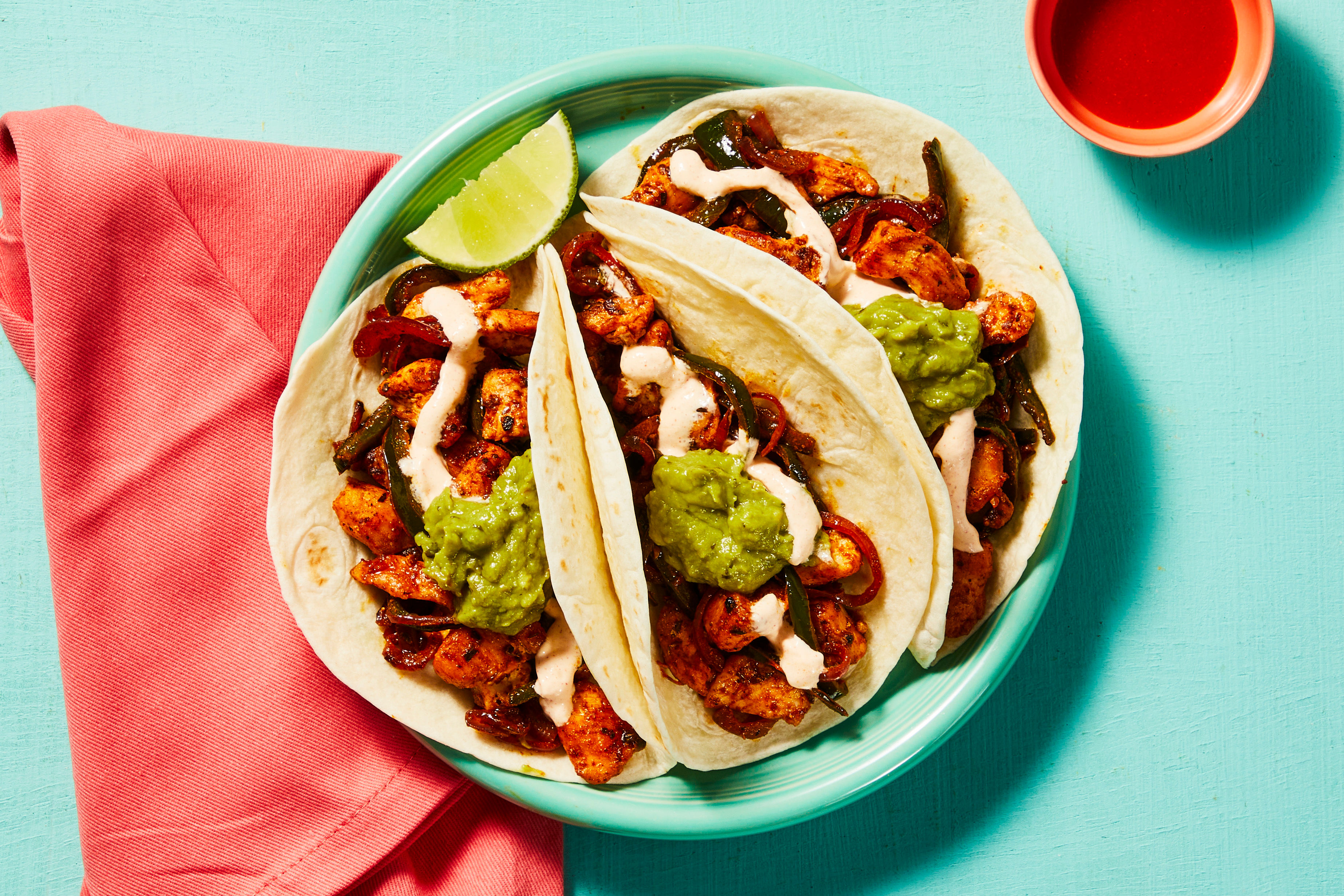 Fuego Shrimp Fajita Tacos