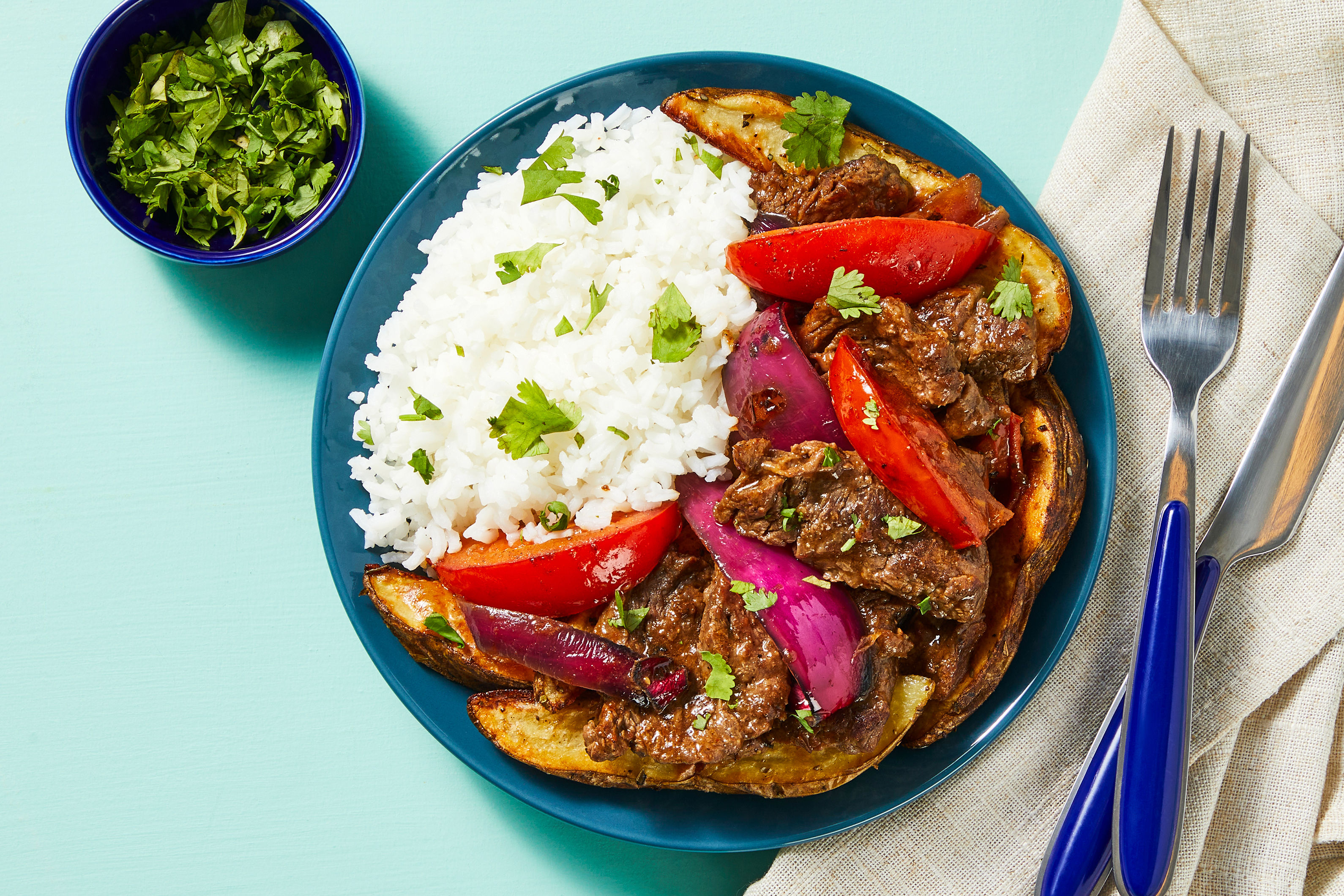Peruvian Chili Soy Sirloin Stir Fry