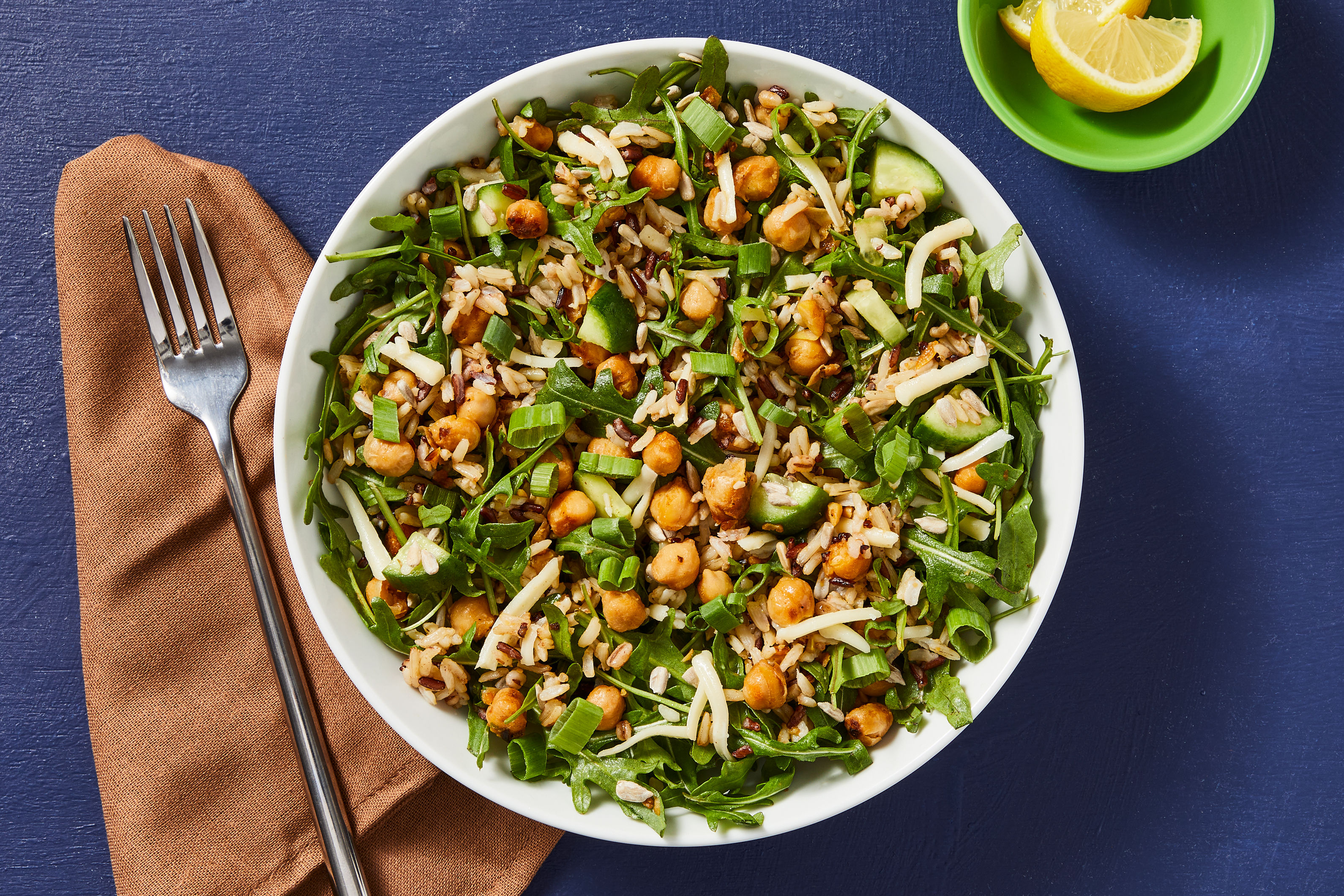 Lemony Chicken & Arugula Grain Salad