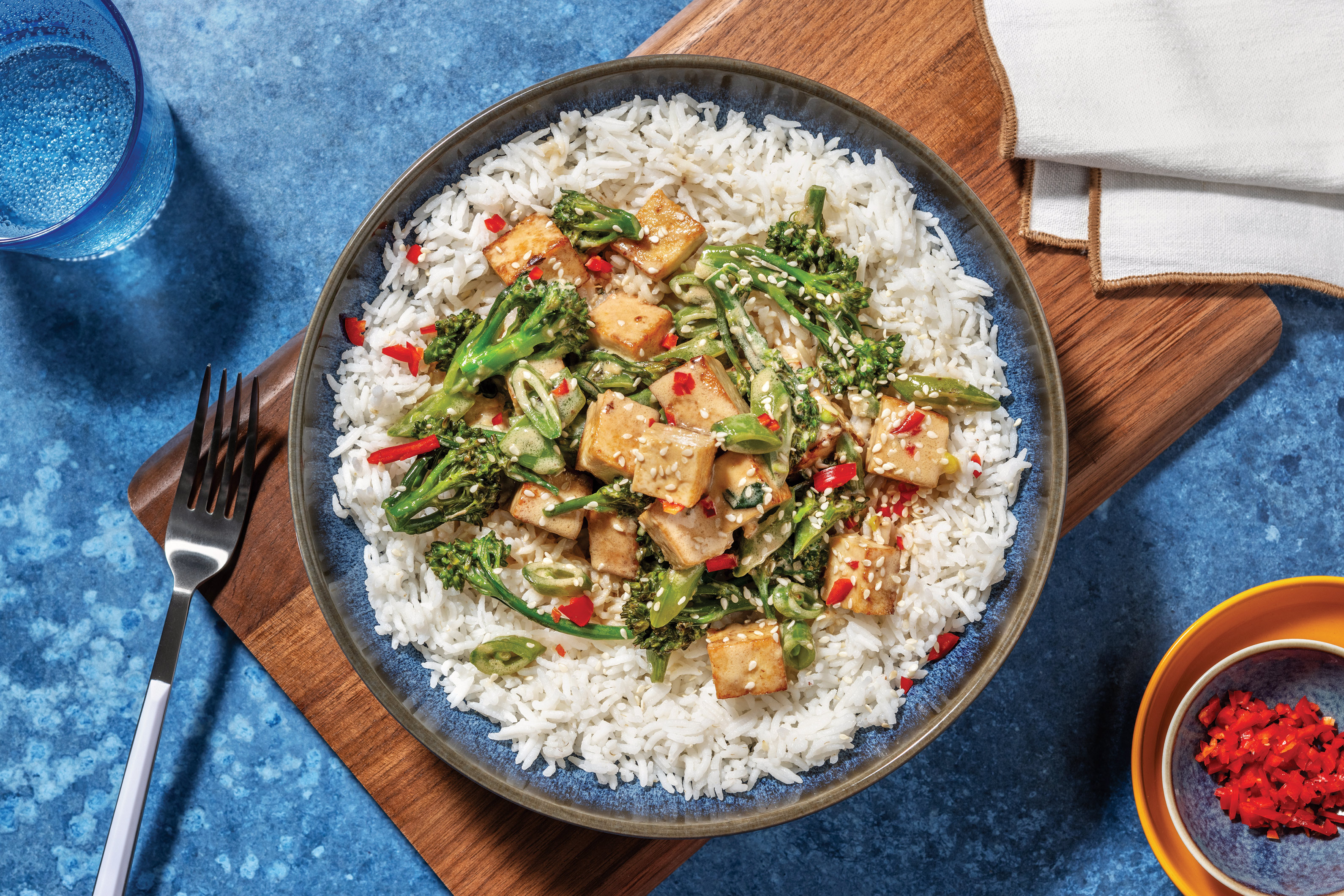 Satay Tofu & Coconut Ginger Lemongrass Sauce Recipe | HelloFresh