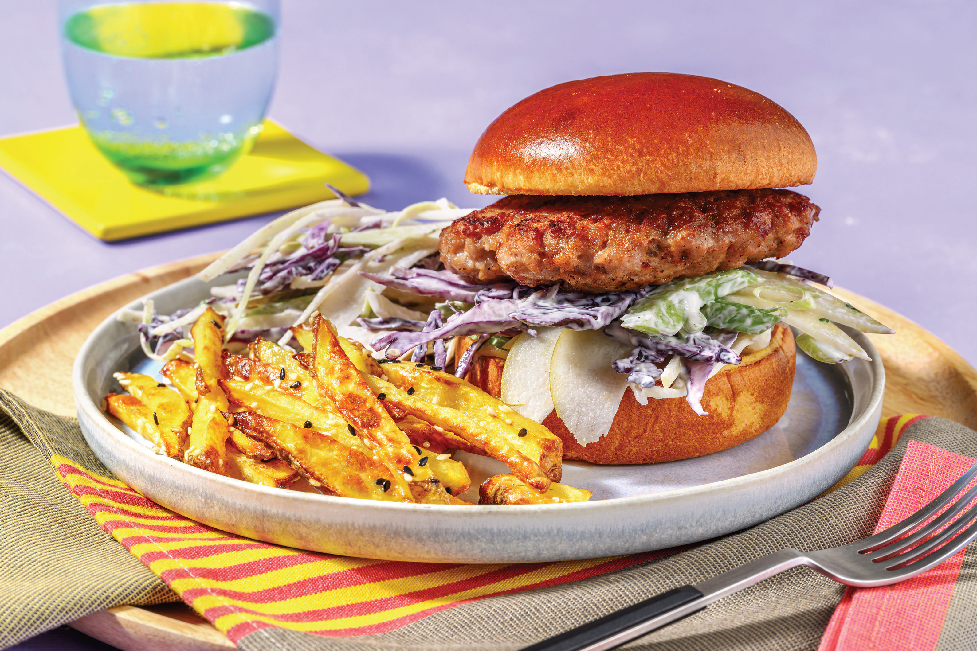 Teriyaki-Glazed Pork Burger Recipe | HelloFresh