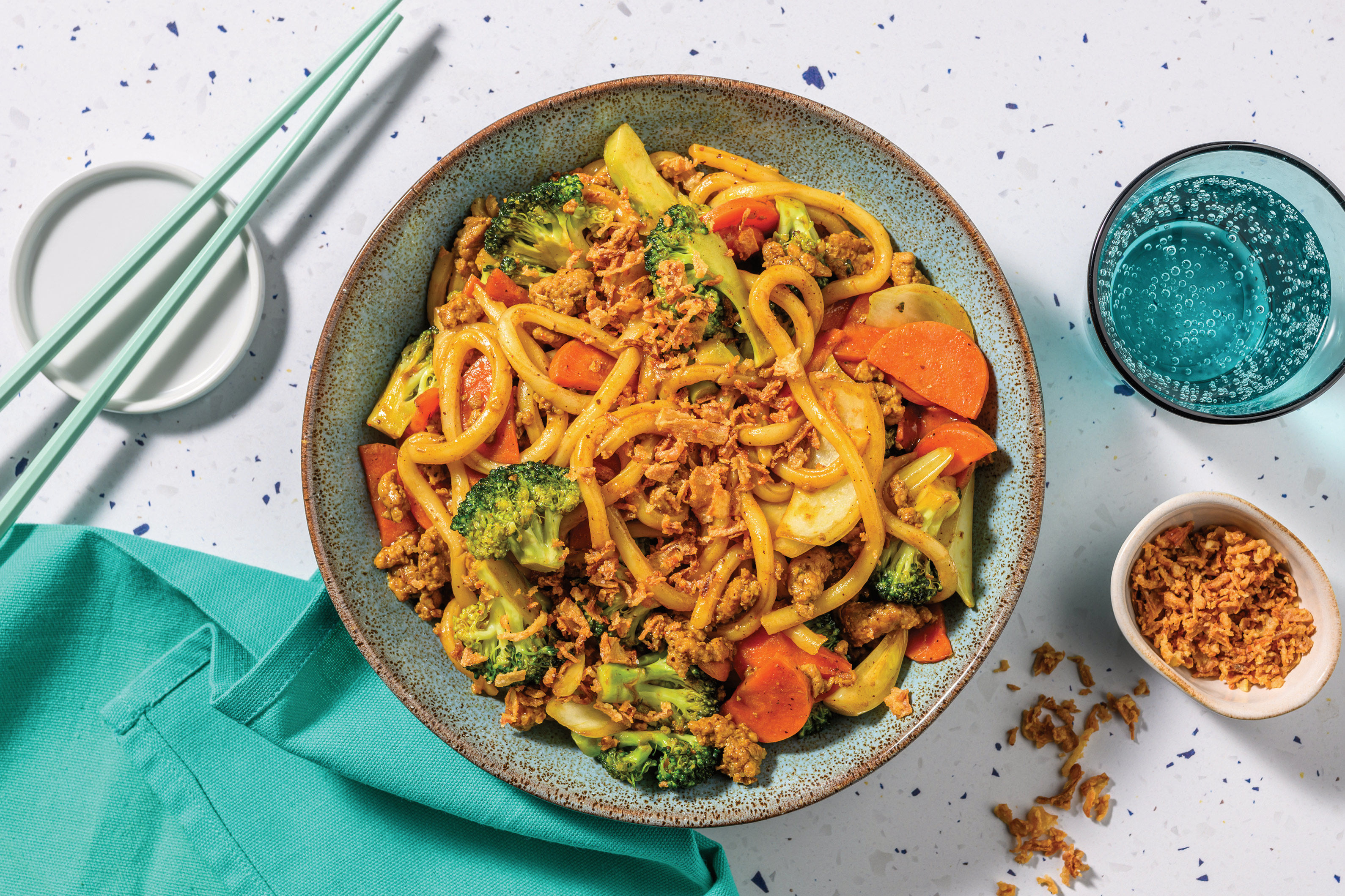 HawkerStyle Beef & Veggie Udon Noodles Recipe HelloFresh