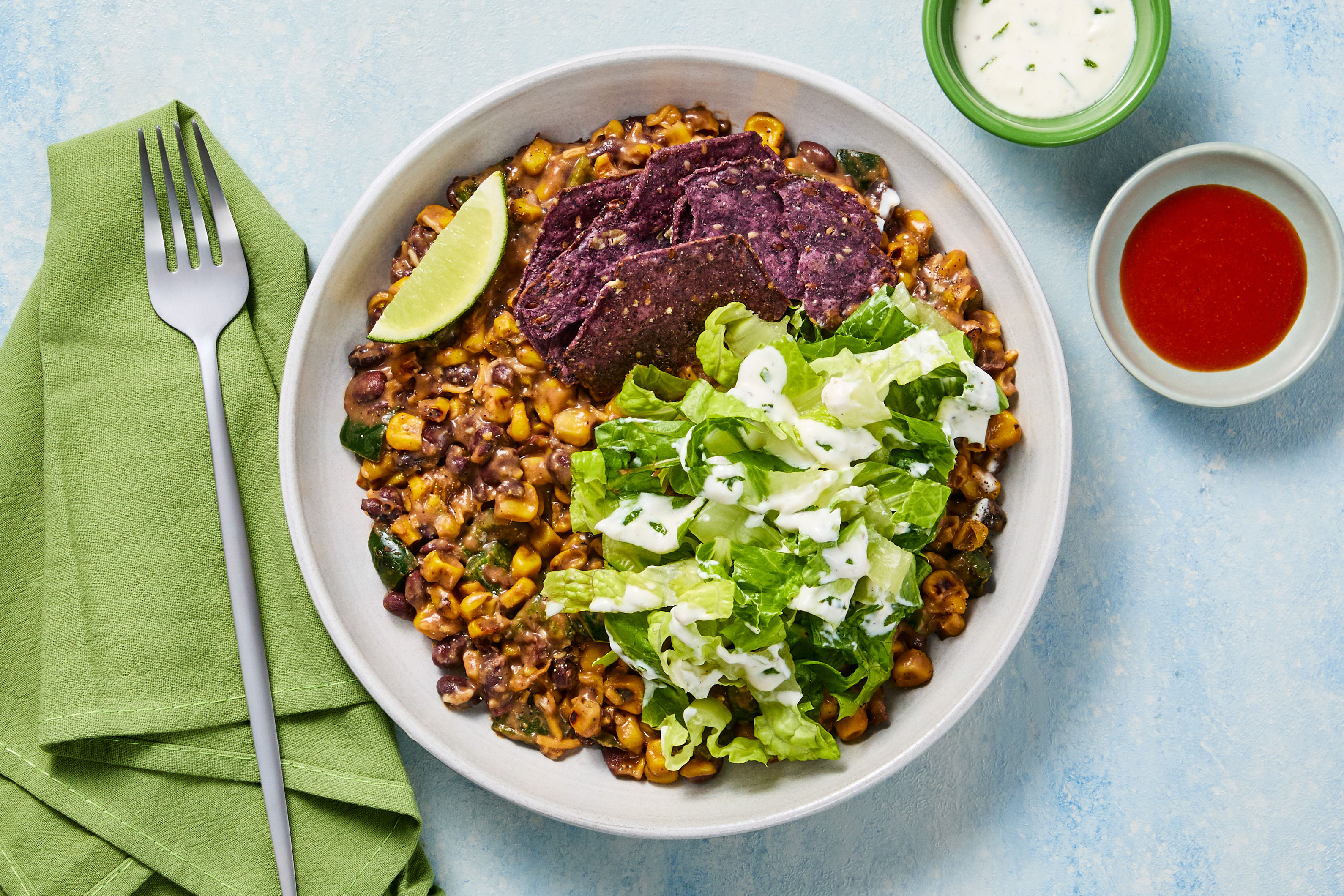Cheesy Black Bean Tortilla Crunch Skillet Recipe | HelloFresh