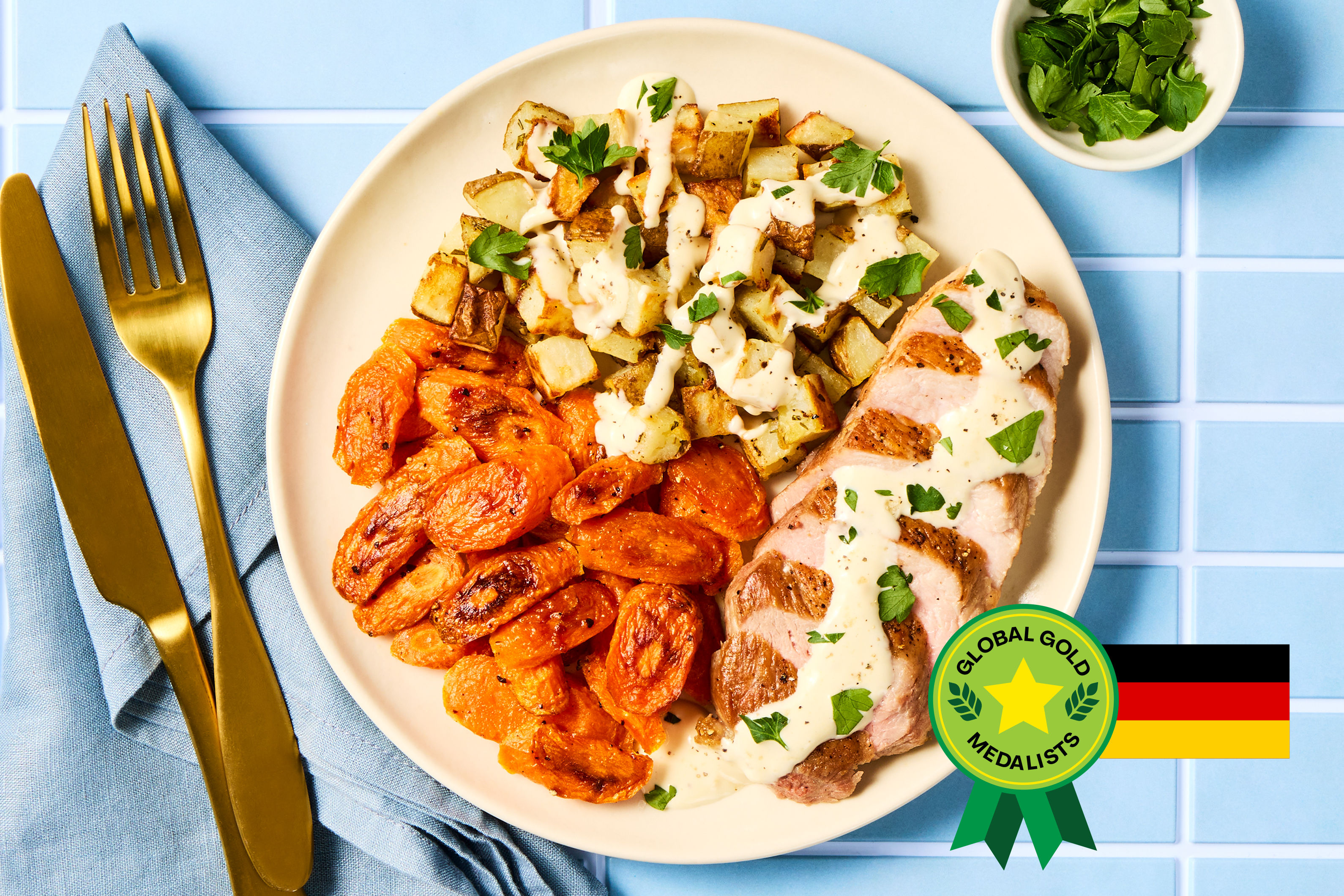 German Chicken with Creamy Dijon Sauce Recipe | HelloFresh