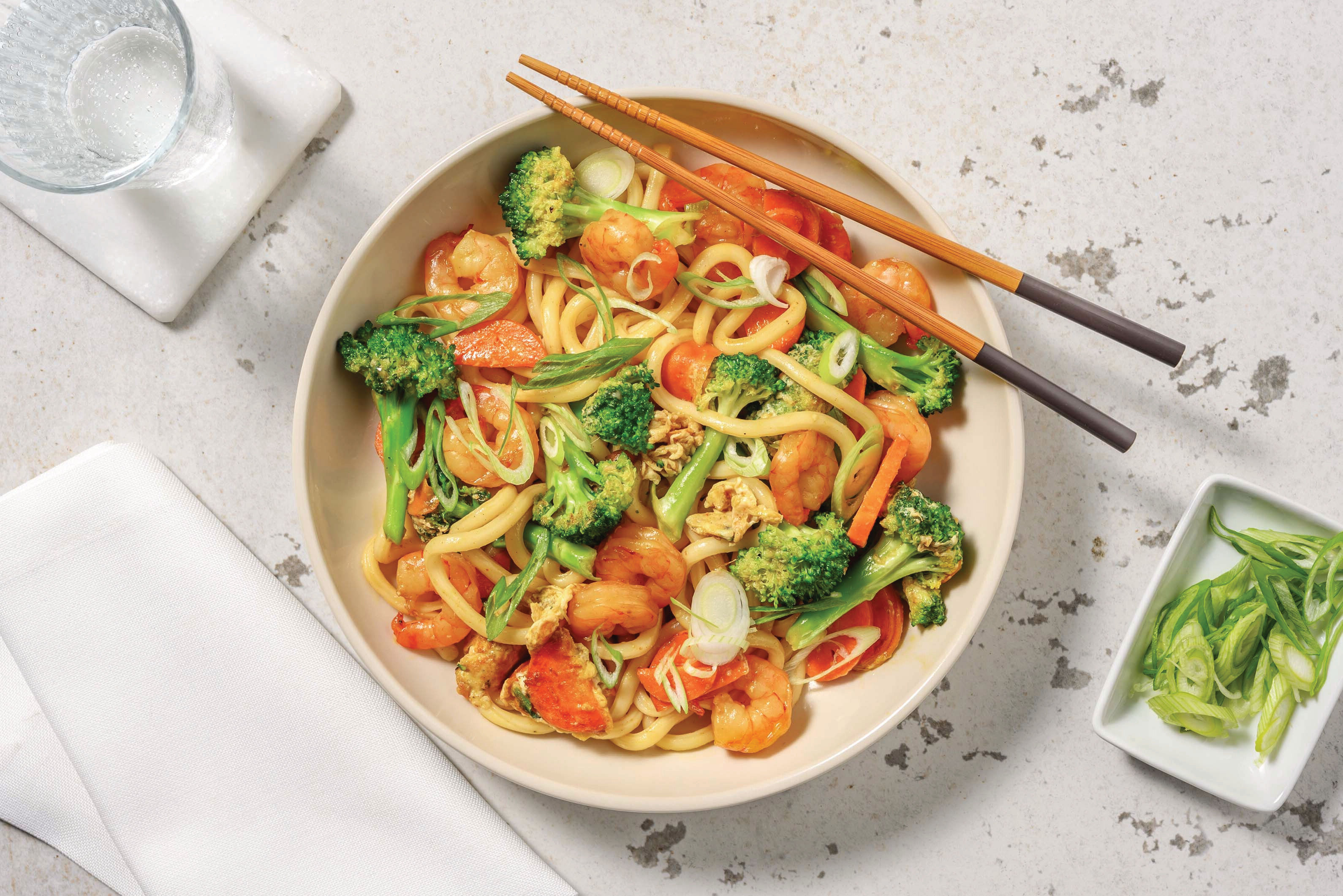 Quick Southeast AsianStyle Prawn Udon Noodles Recipe HelloFresh