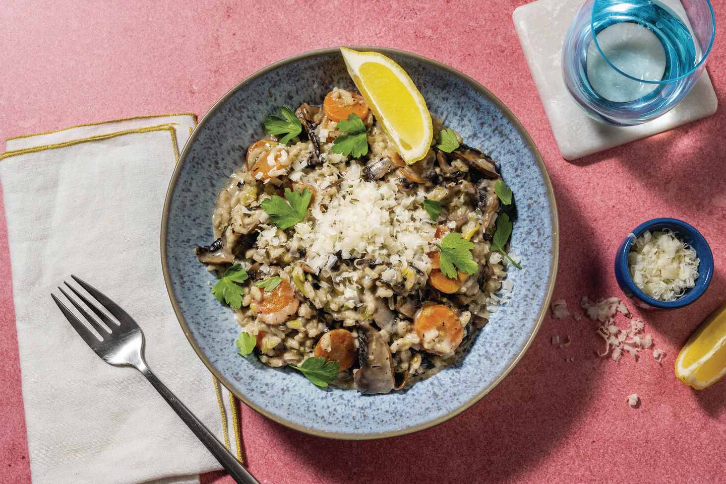 Hello Hero OnePot Mushroom & Leek Risotto Recipe HelloFresh