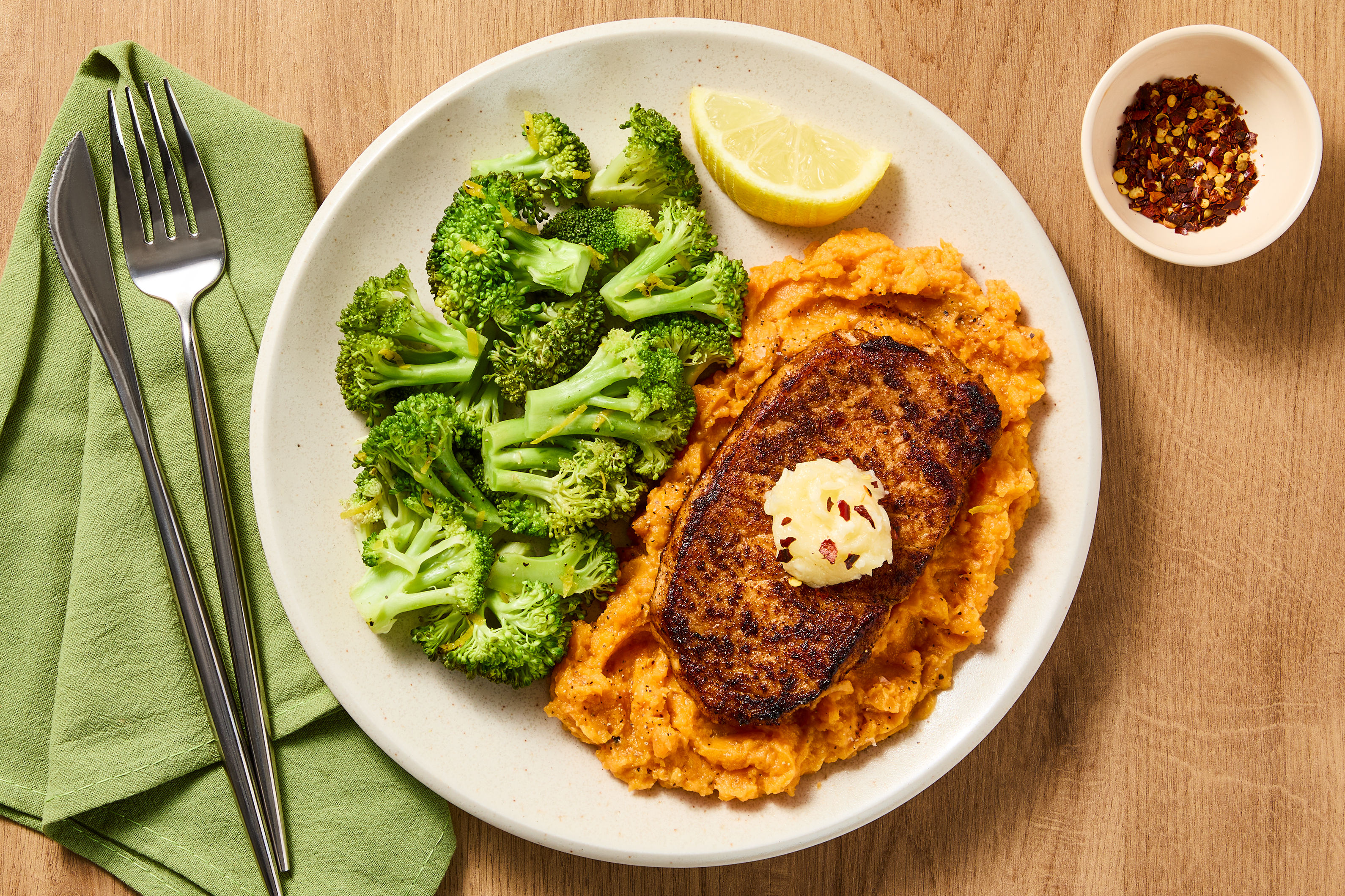 Hello Chop Honey-Butter BBQ Pork Chops Recipe | HelloFresh