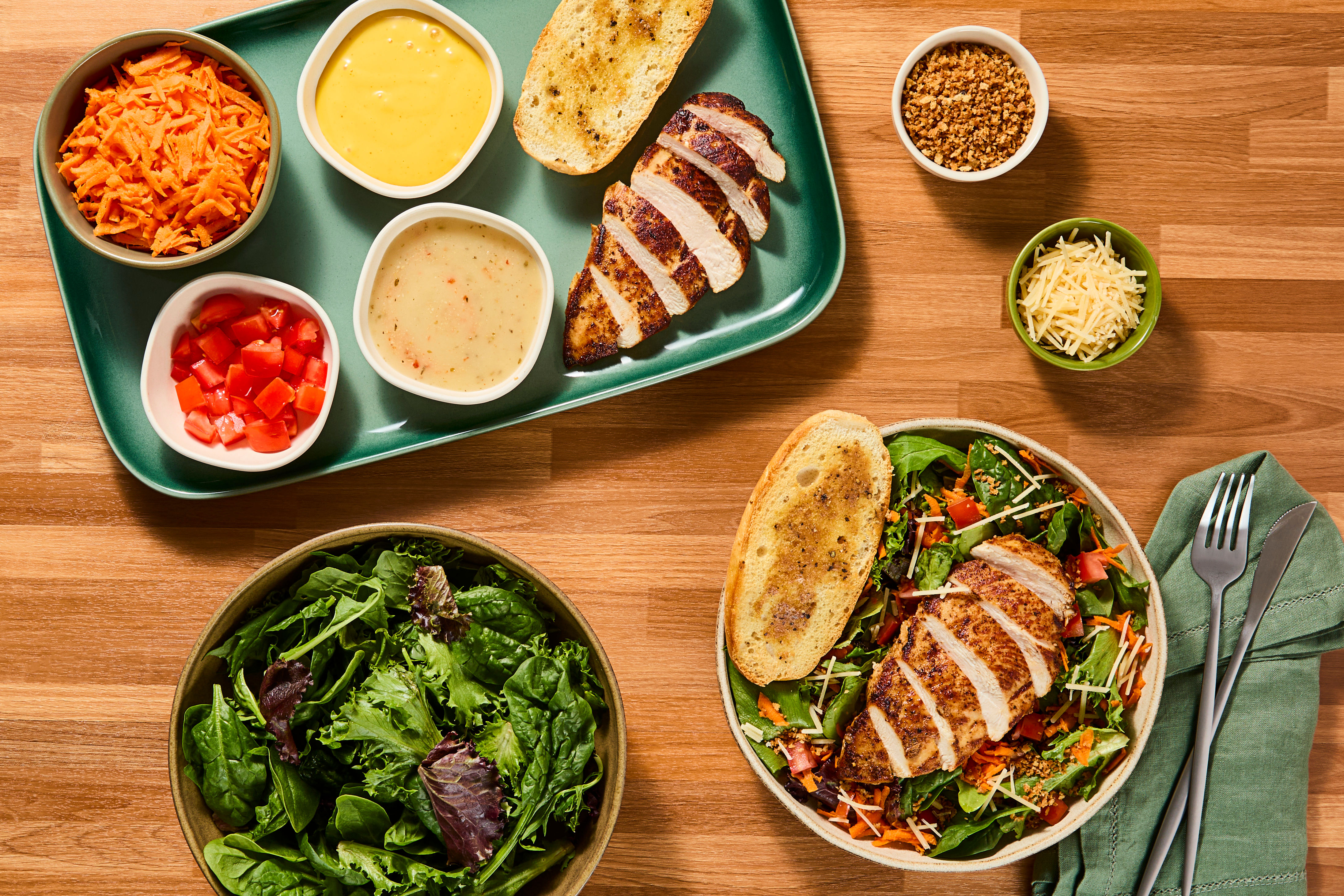 The Big Chicken & Bacon Salad Bar