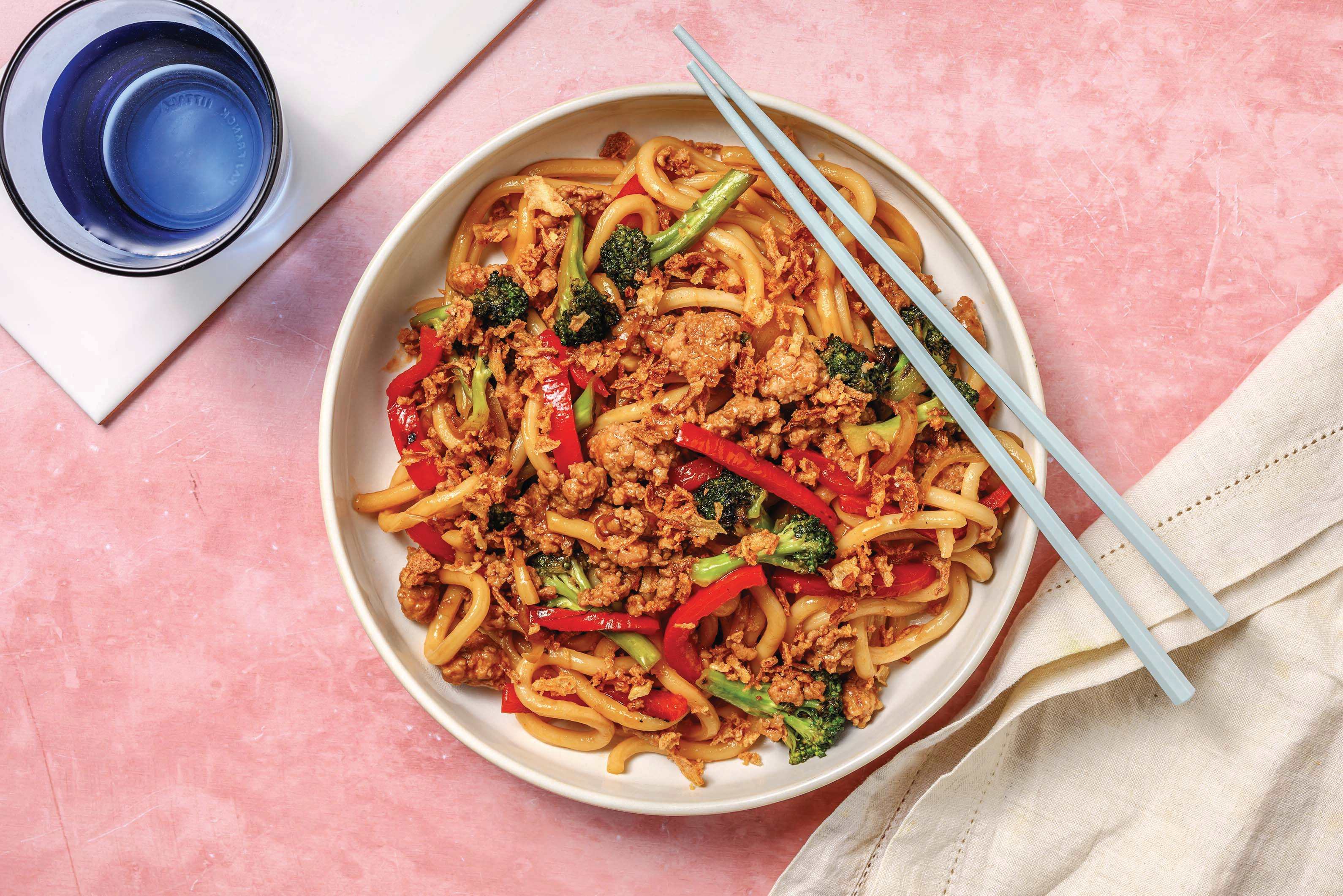 Teriyaki Ginger Pork & Udon Noodles Recipe HelloFresh