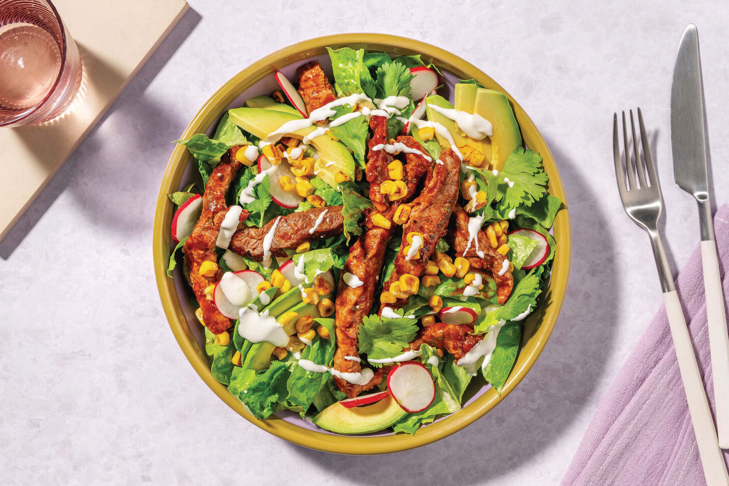 TexMex Beef & Avocado Salad Recipe HelloFresh