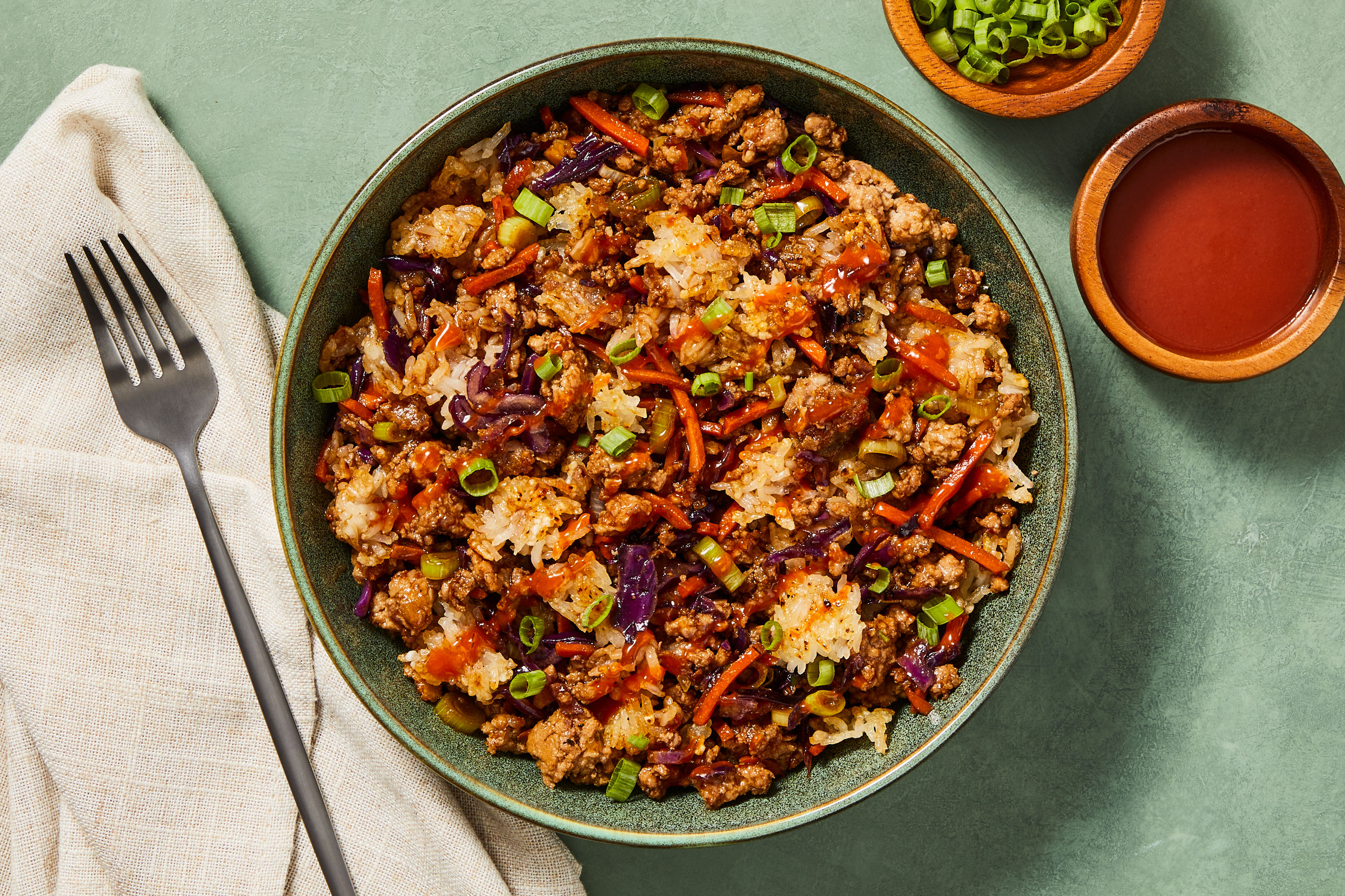 One Pan Sweet & Spicy Shrimp Fried Rice