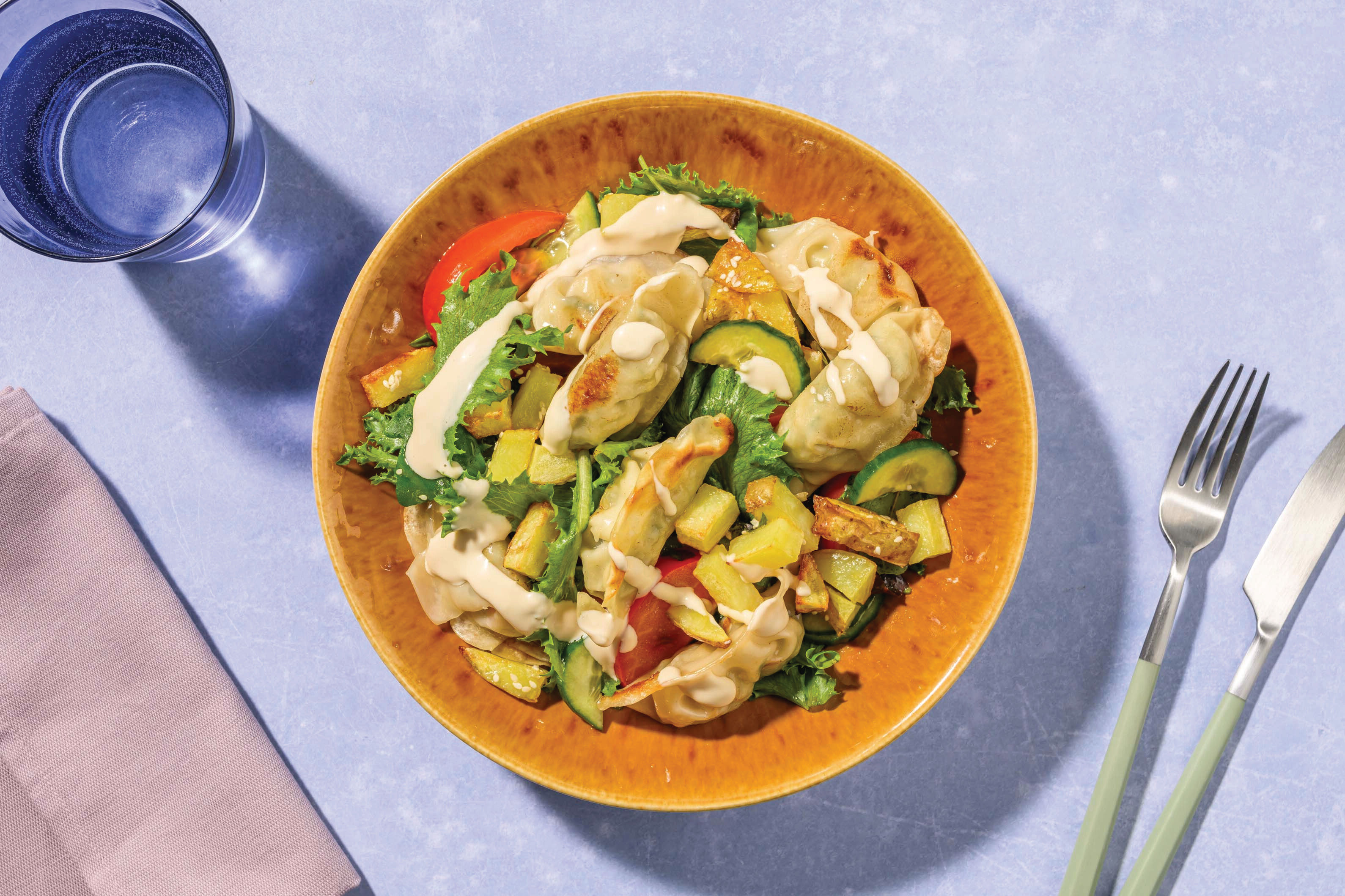 Veggie Gyoza & PlantBased Mayo Recipe HelloFresh