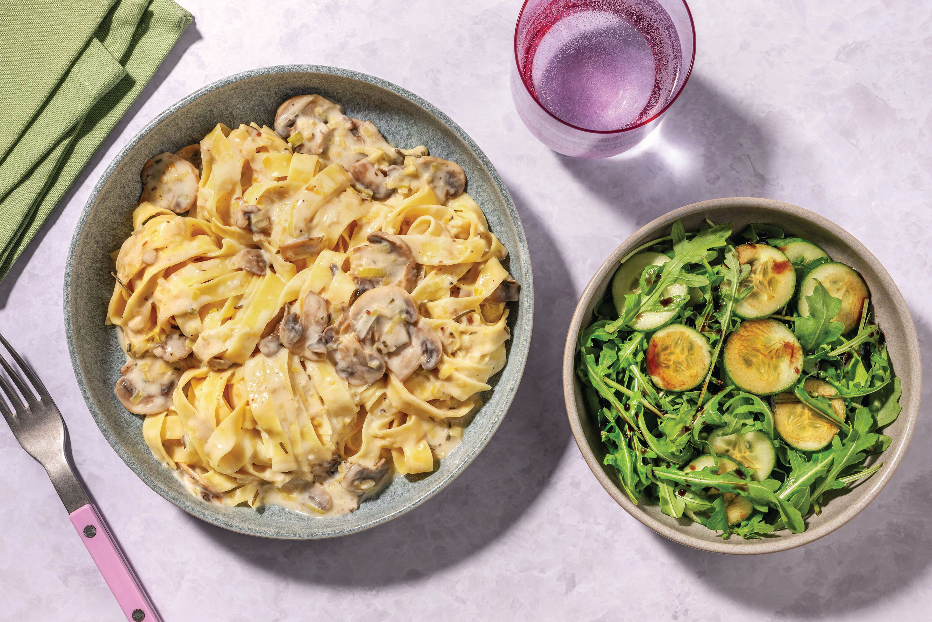 Creamy Mushroom & Rosemary Spaghetti Recipe HelloFresh