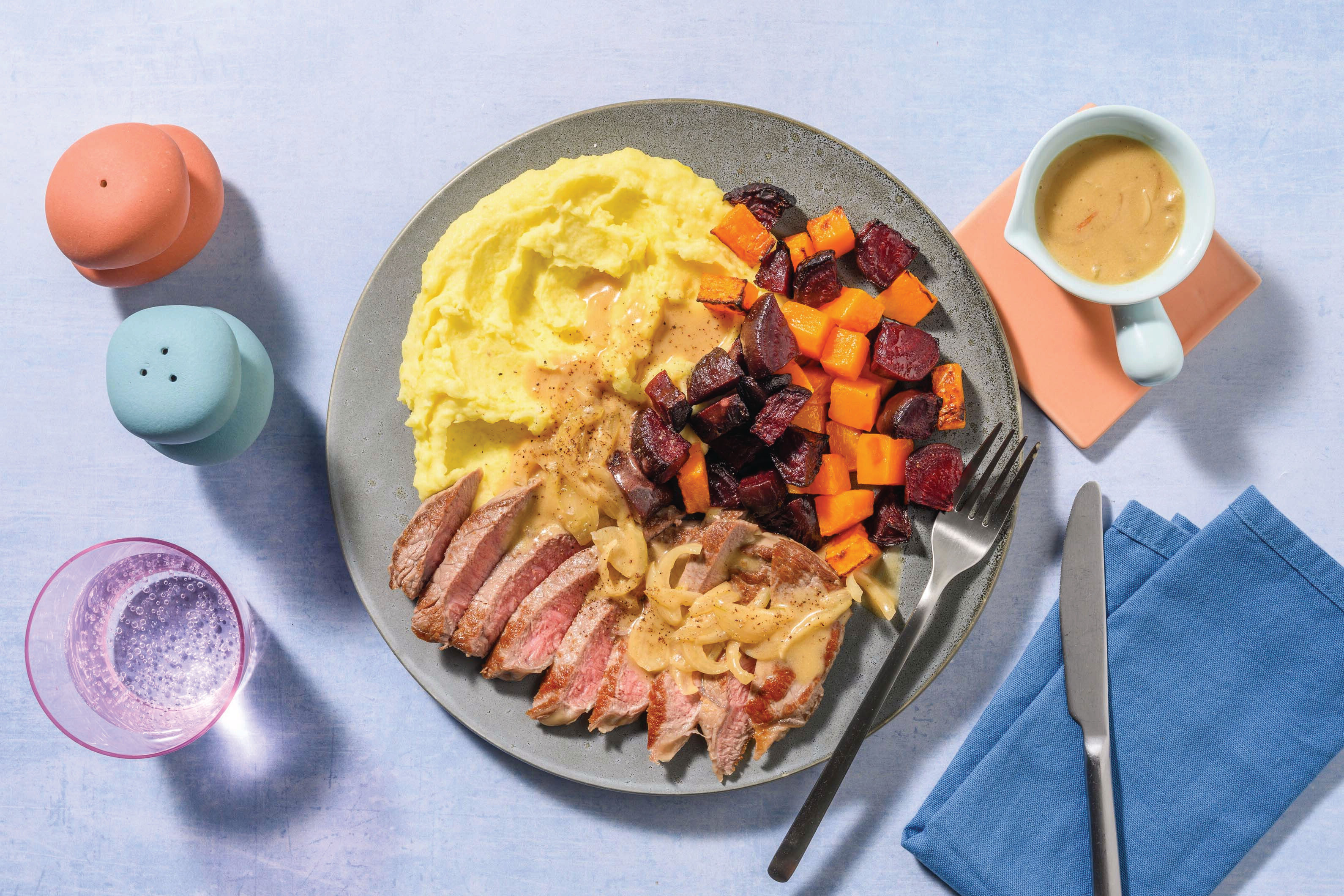 Seared Beef Rump & Onion Gravy Recipe HelloFresh