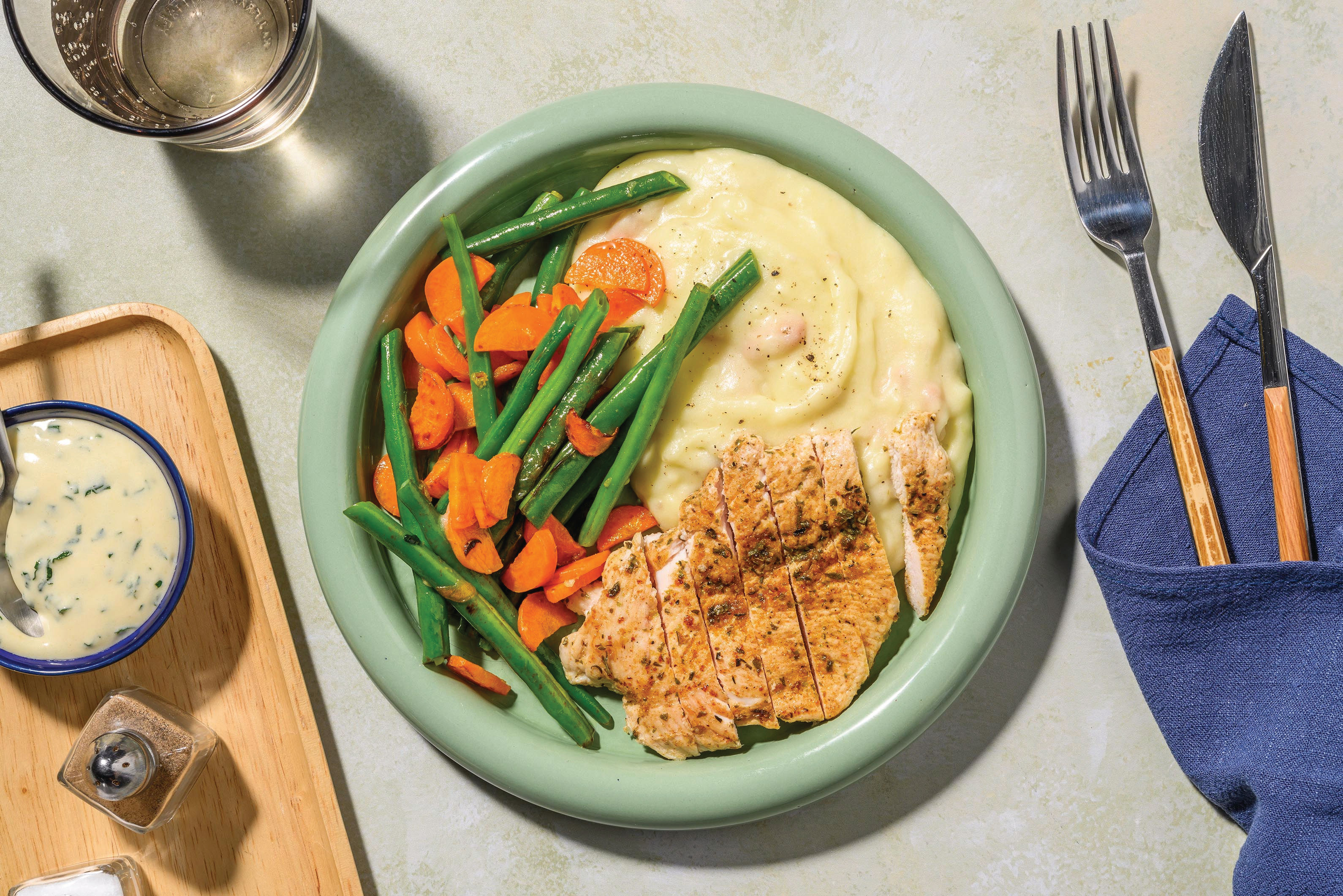 Spiced Chicken & Potato-White Bean Mash Recipe | HelloFresh