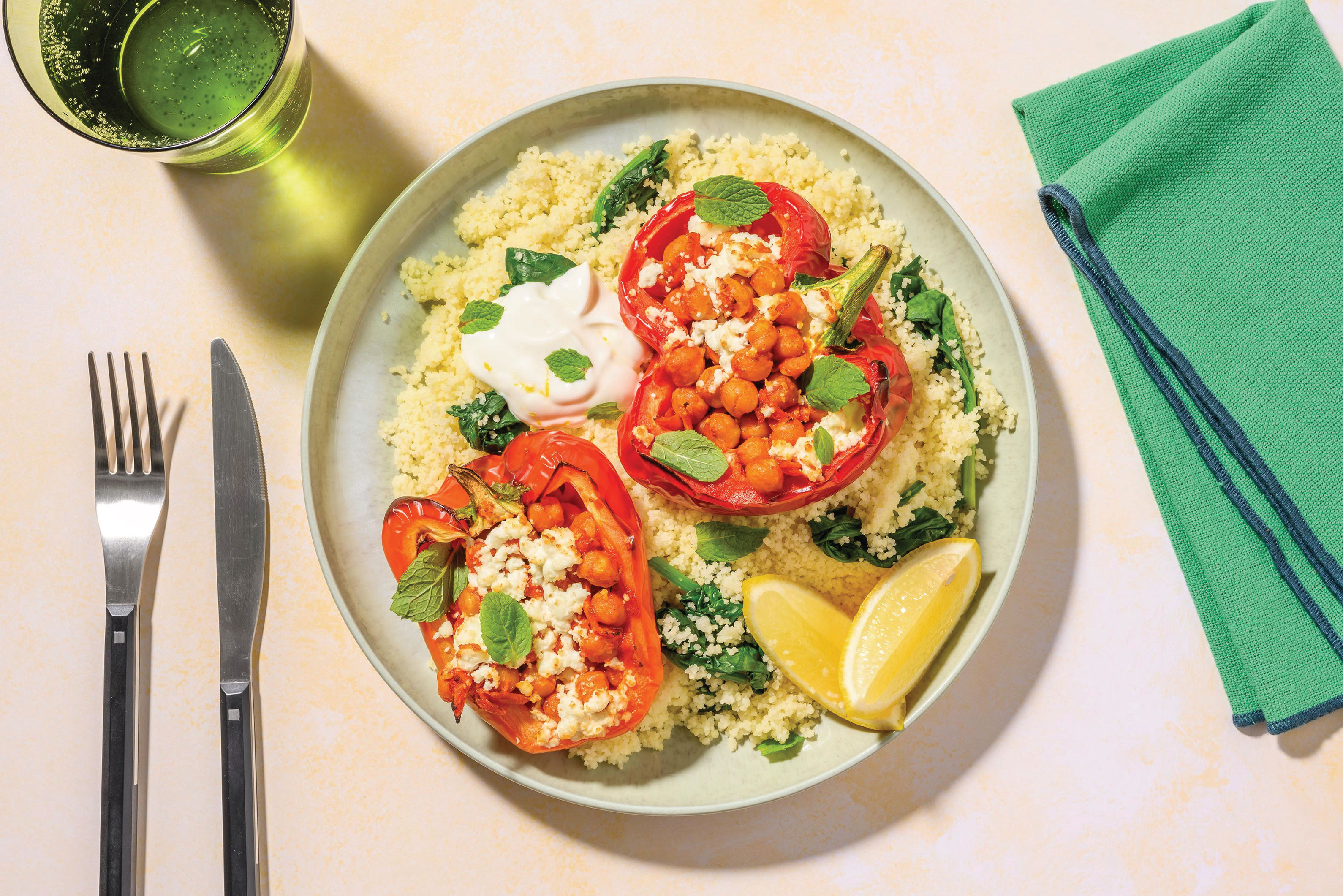 Middle Eastern Beef & Chickpea Stuffed Capsicums Recipe HelloFresh