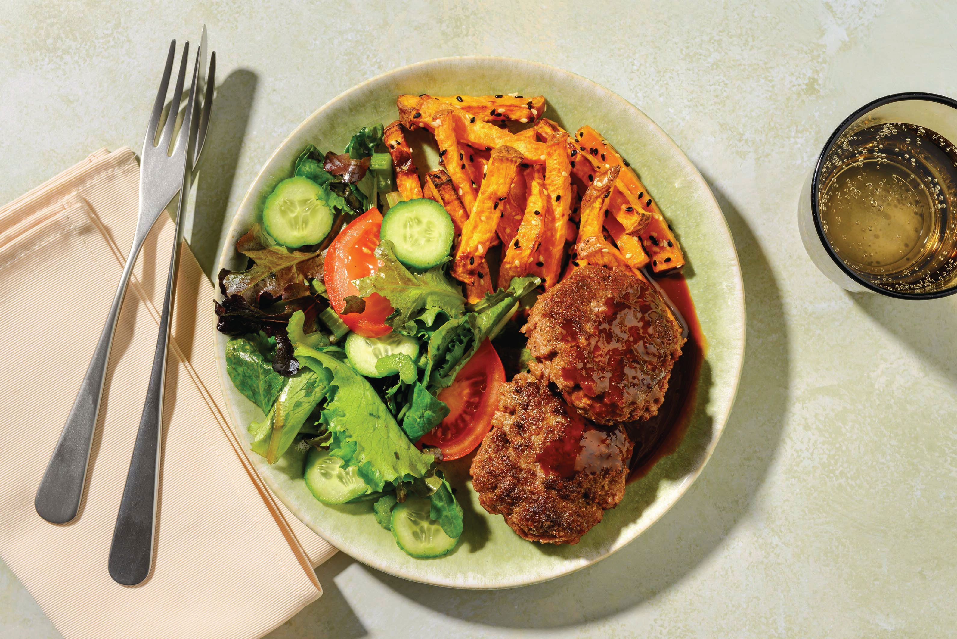 Beef Rissoles & Katsu Coconut Sauce Recipe HelloFresh