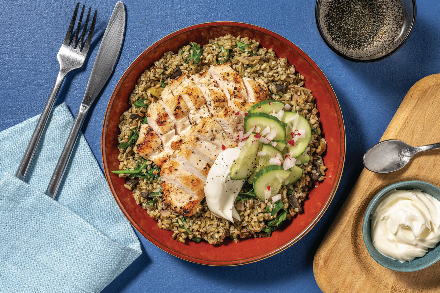 HelloHero Chicken & Pearl Couscous Bowl Recipe HelloFresh