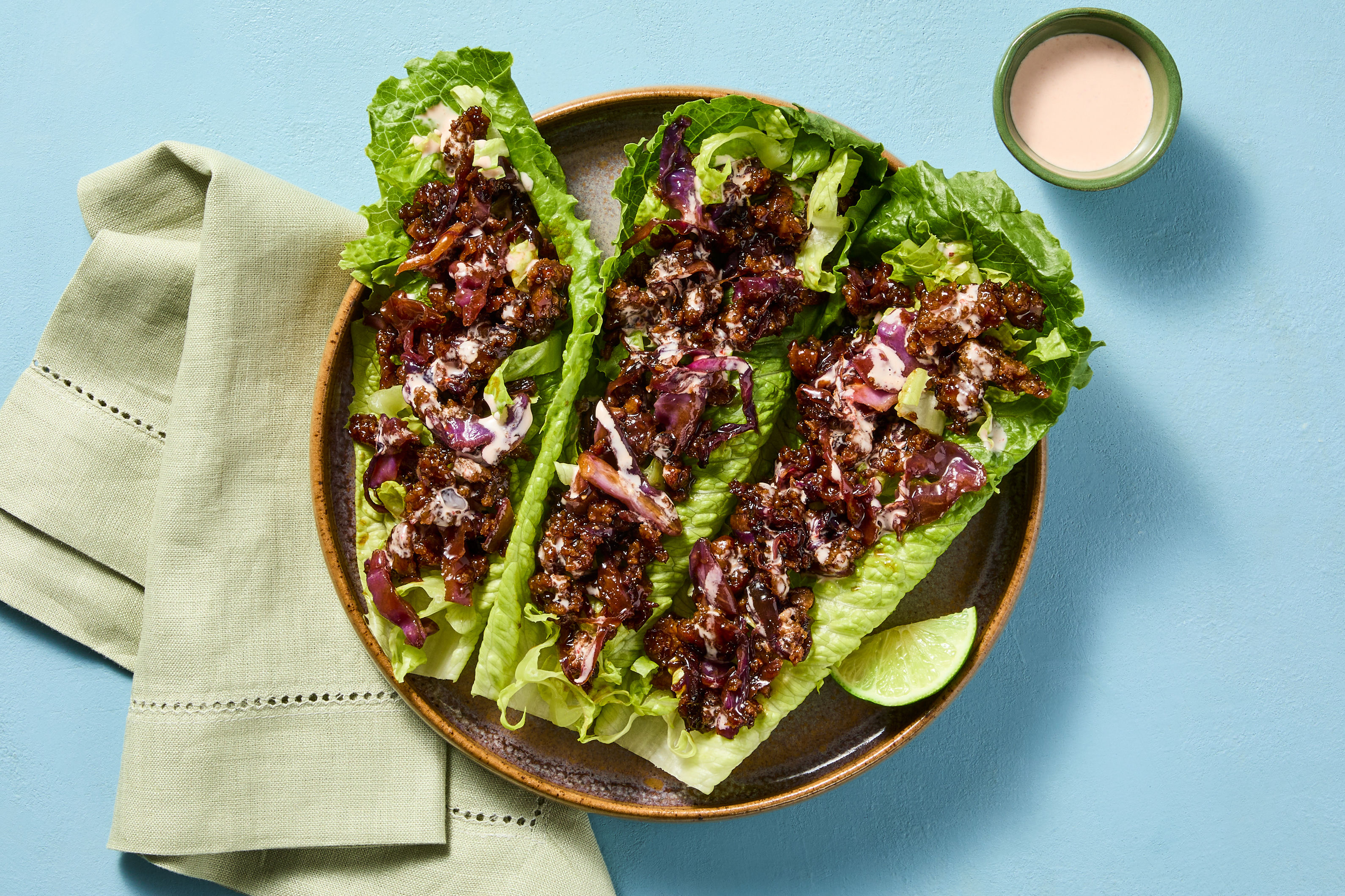 Moo Shu Beef Lettuce Wraps