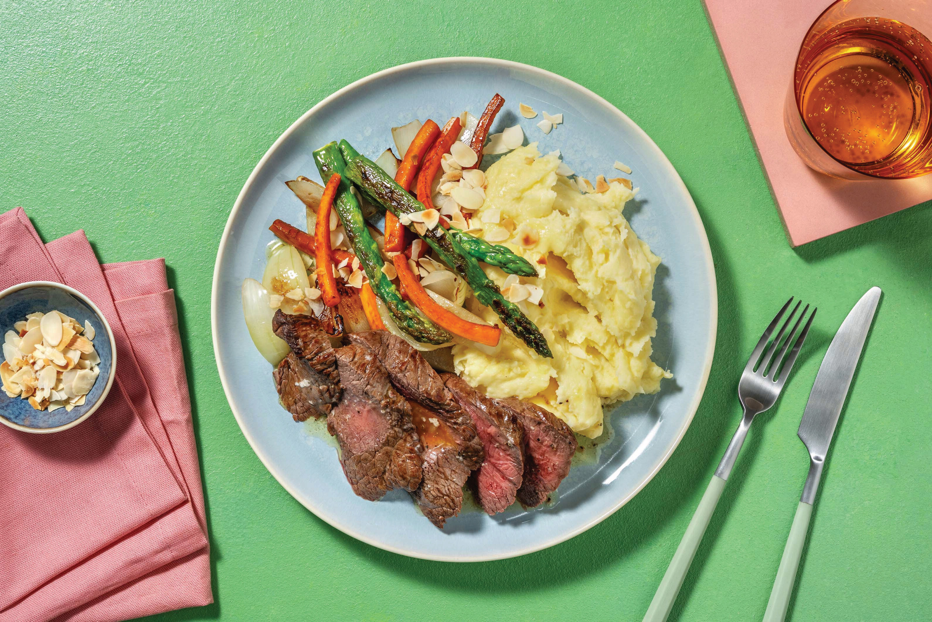 Beef Rump & GarlicPeppercorn Butter Recipe HelloFresh