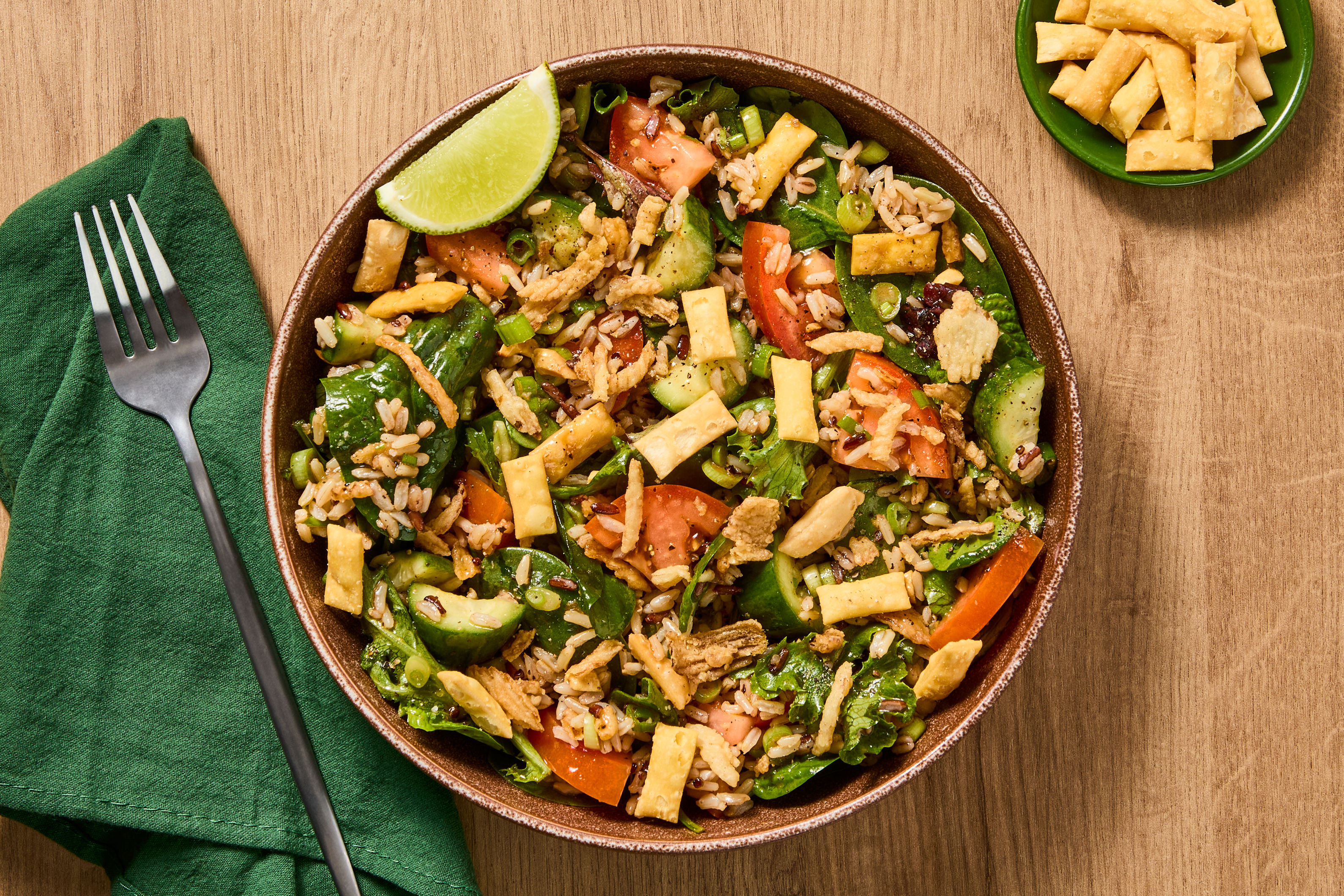 Spicy Thai Style Vegan Grain Salad