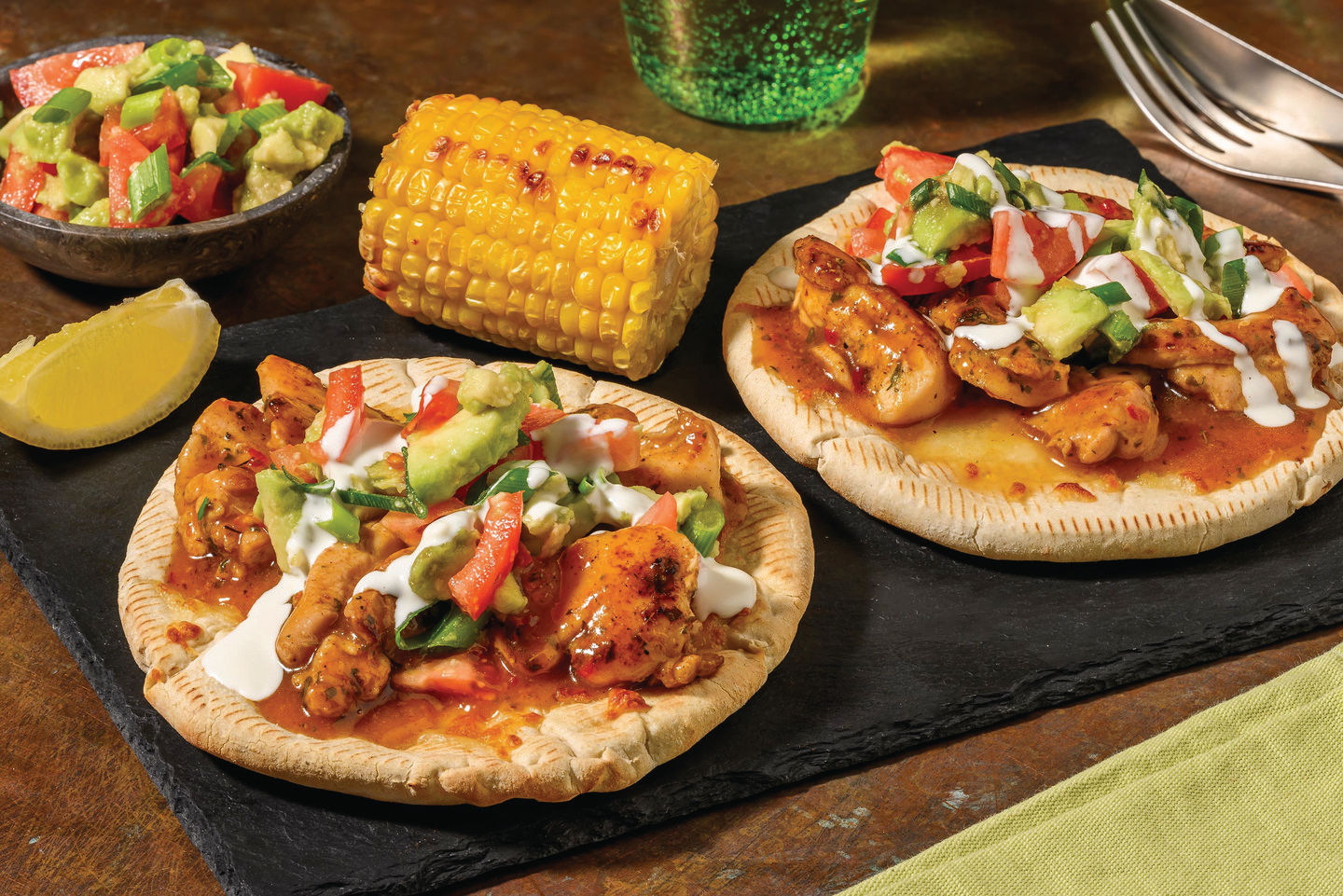 Loaded Smokey Chicken Flatbreads Recipe | HelloFresh