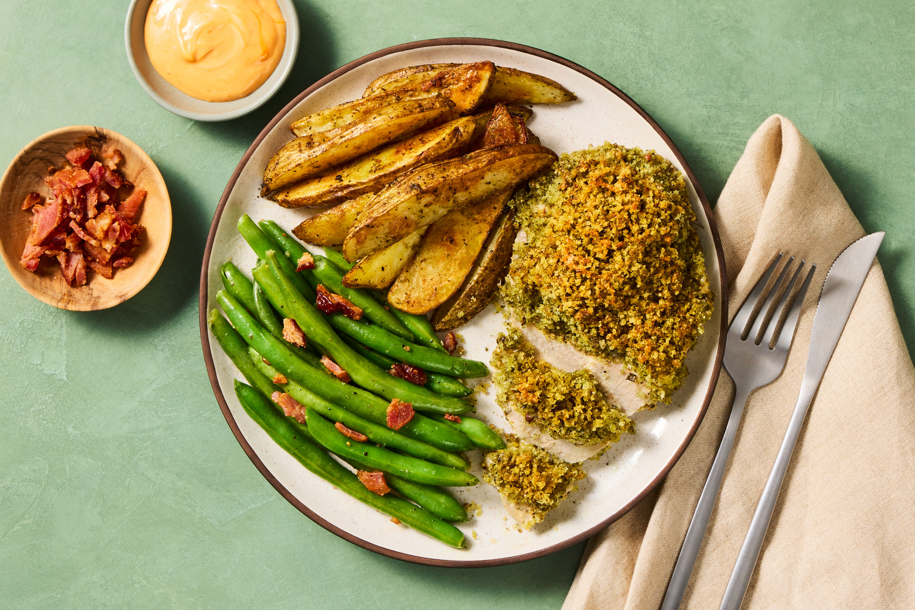 [PROTEIN DOUBLE BACON] Crispy Monterey Ranch Chicken Cutlet with Bacon ...