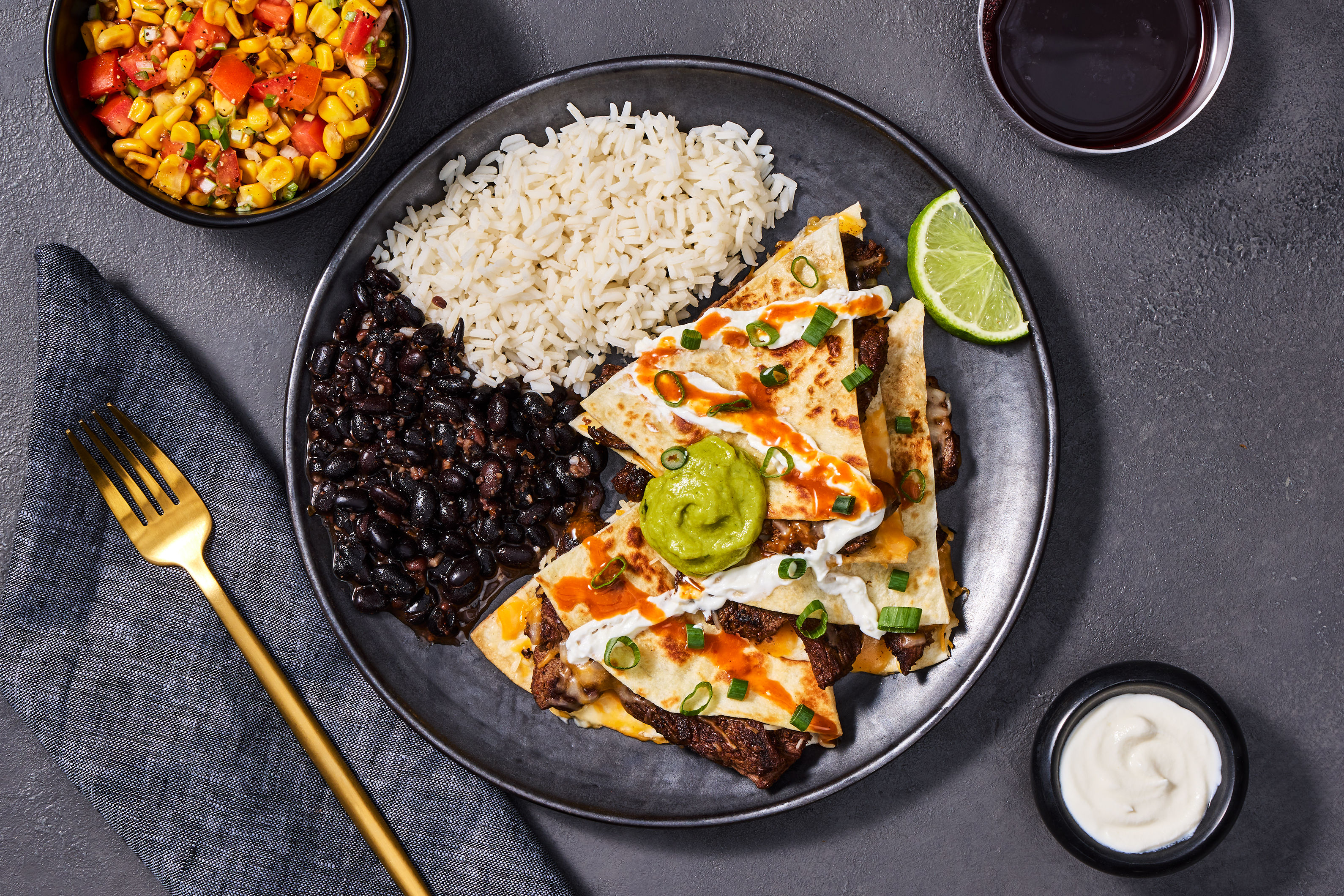 Cantina Style Steak Quesadillas