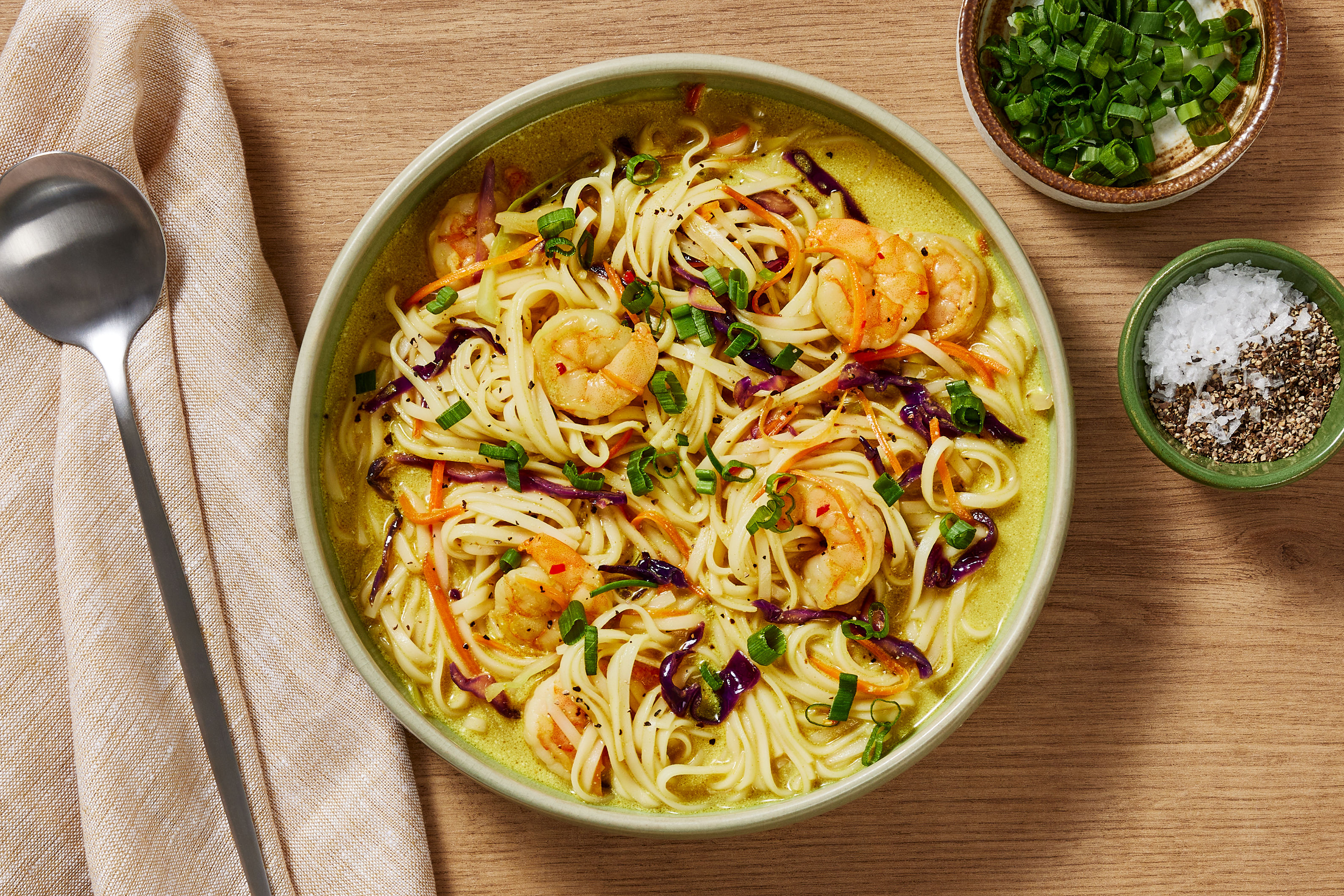 Spicy Coconut Curry Shrimp Noodle Soup Recipe | HelloFresh
