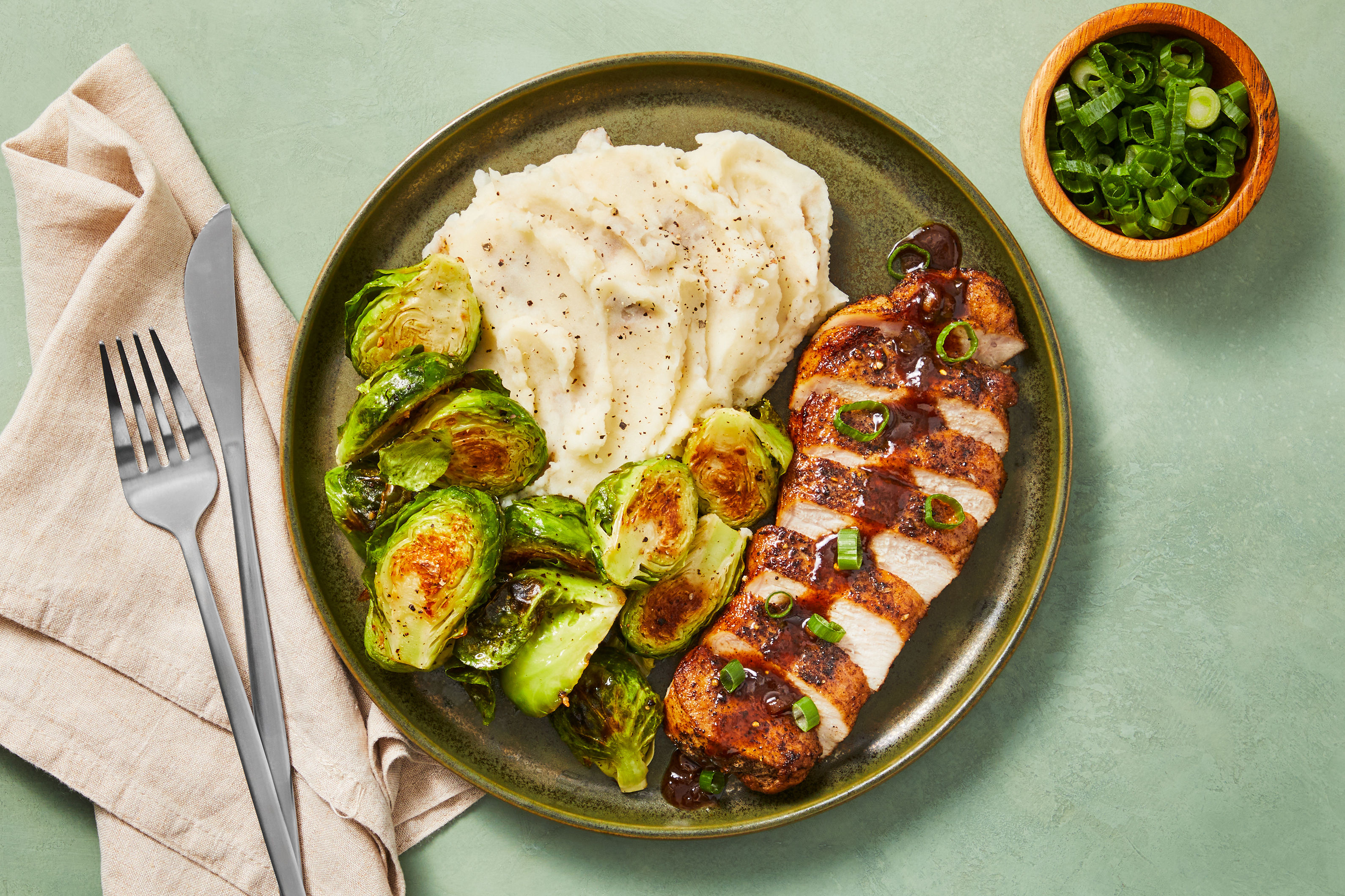 Ancho Cherry Glazed Pork Chops
