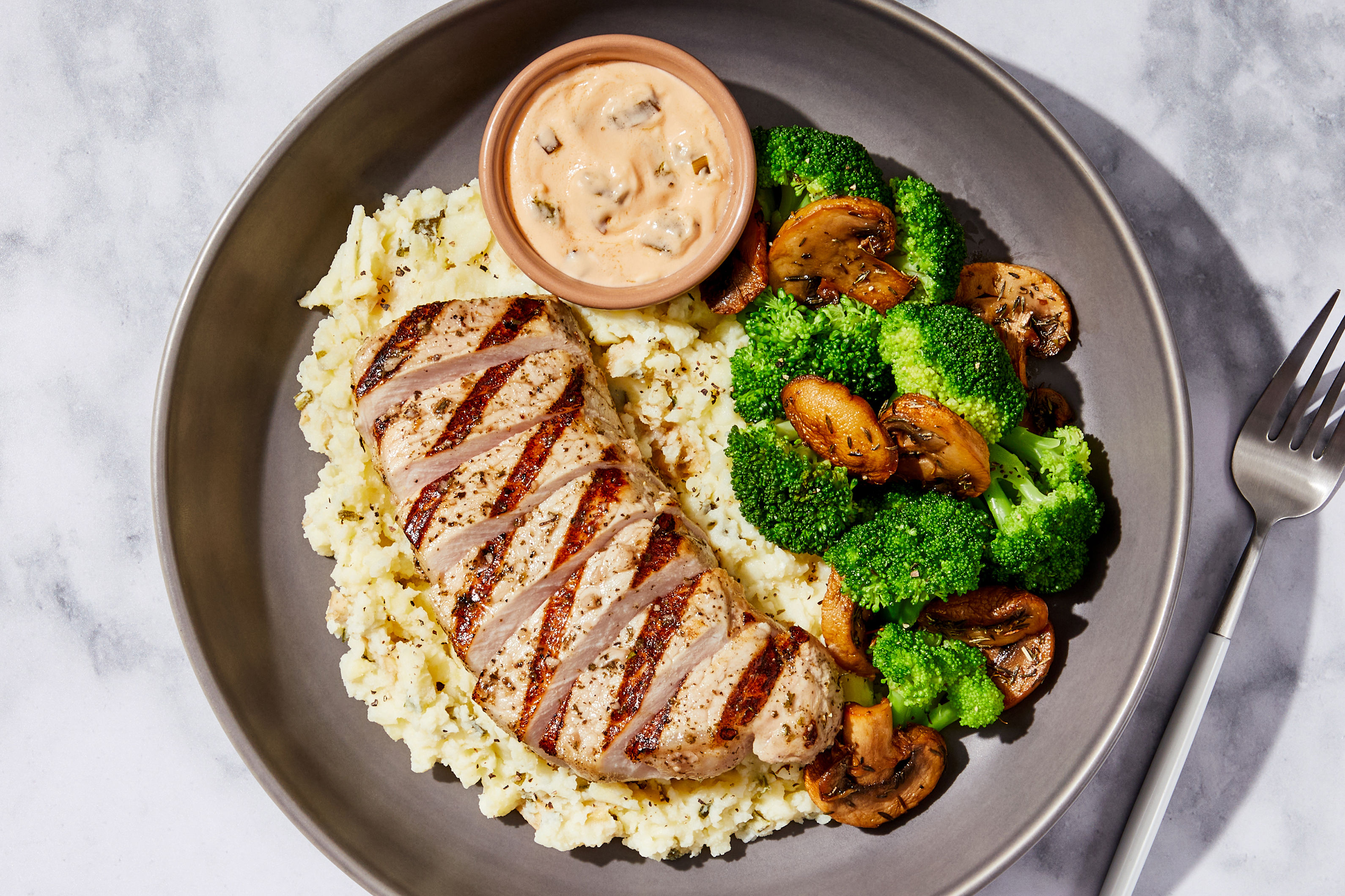 Loaded Mashed Potato Pork Chop Recipe | HelloFresh