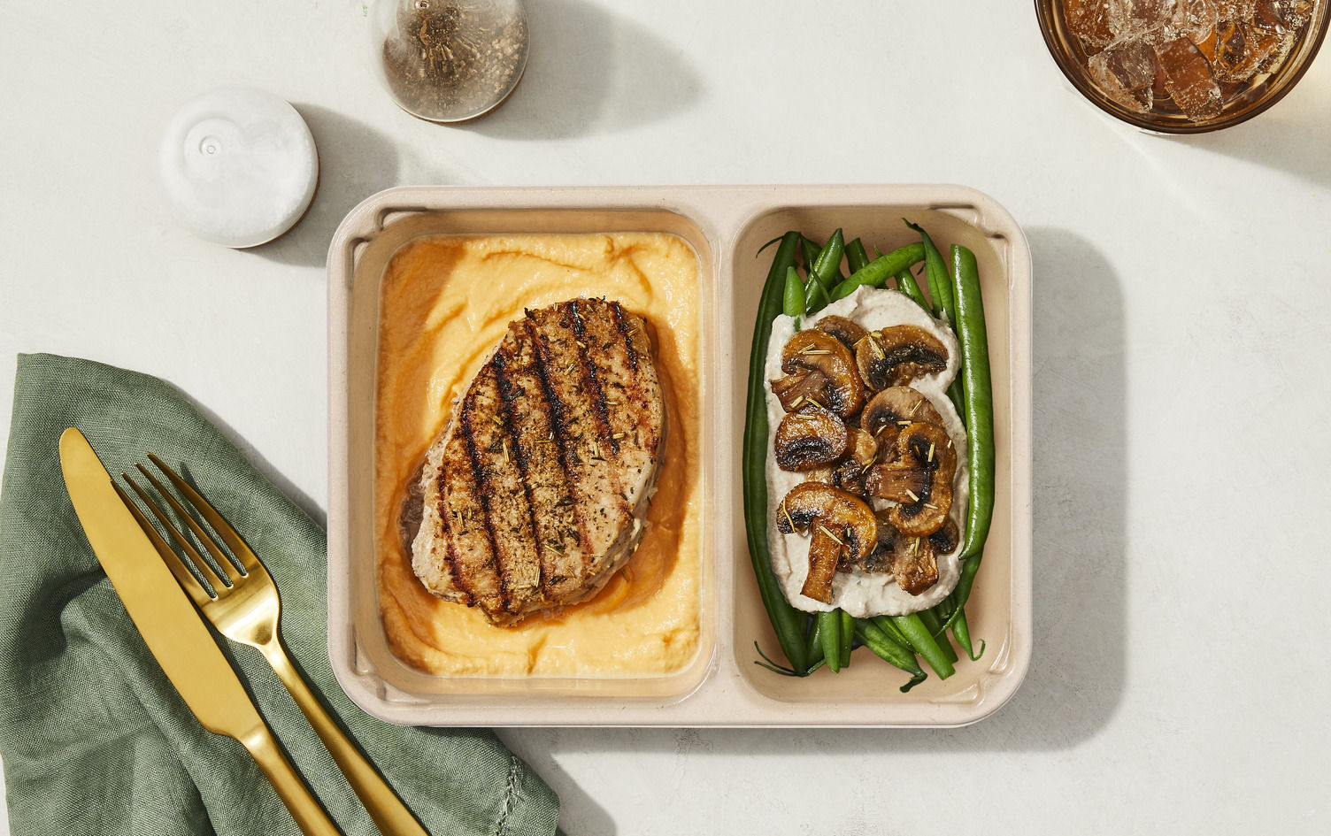 Hello Chop Ready-to-Heat: Rosemary Pepper Pork Chop Recipe | HelloFresh