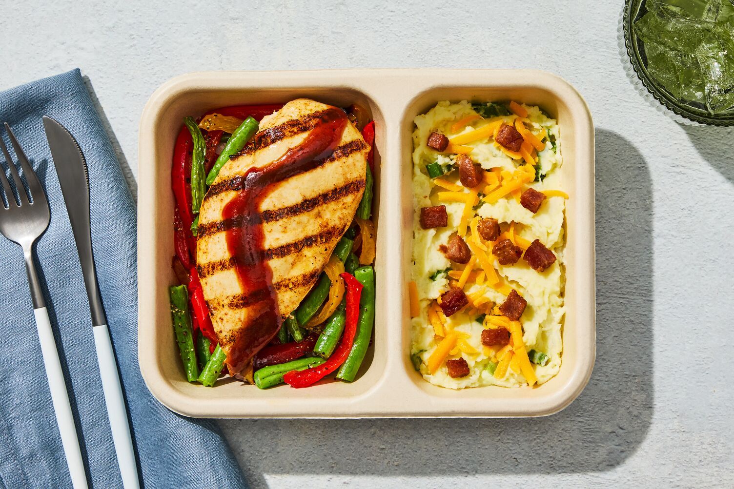 BBQ Chicken & Loaded Bacon Mashed Potatoes Recipe | HelloFresh