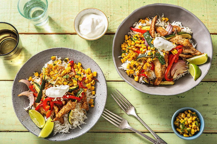 Fajita bowl Recept HelloFresh