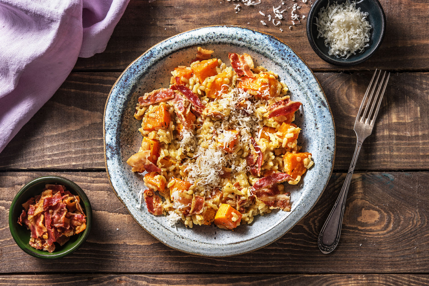 Bacon, Chili Flakes and Butternut Squash Risotto Recipe HelloFresh