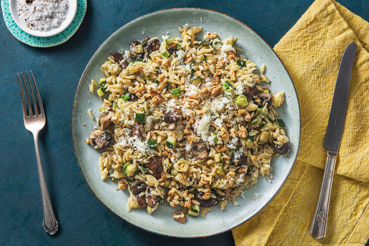 Champignonrisotto van orzo Recept HelloFresh
