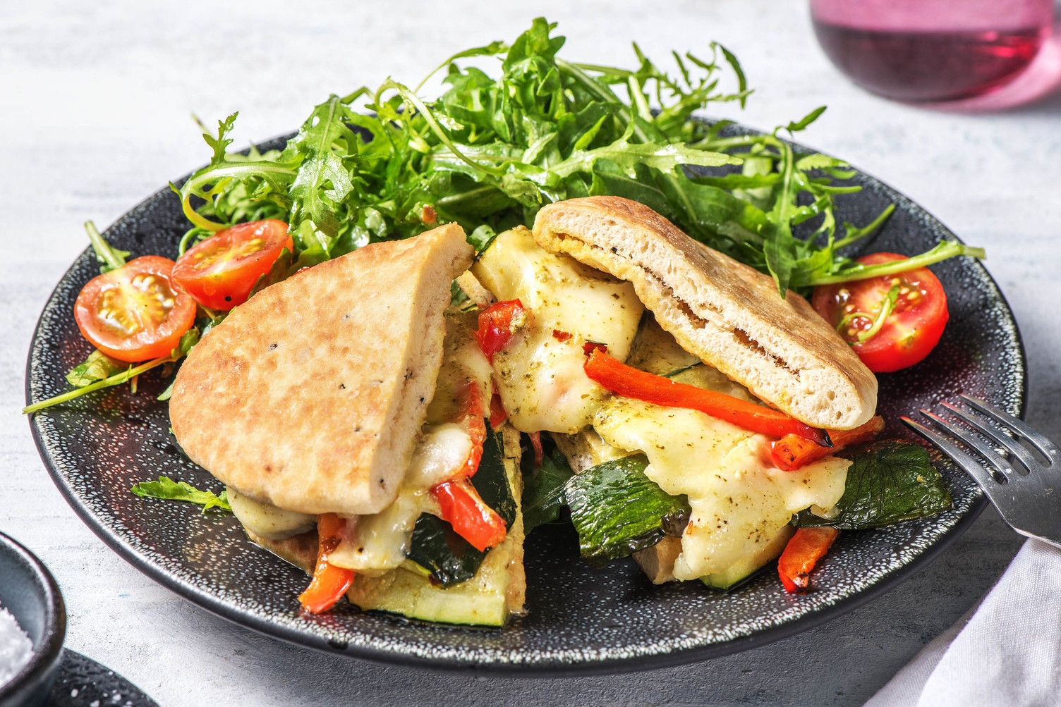 Pesto Bocconcini Piadina Recipe HelloFresh
