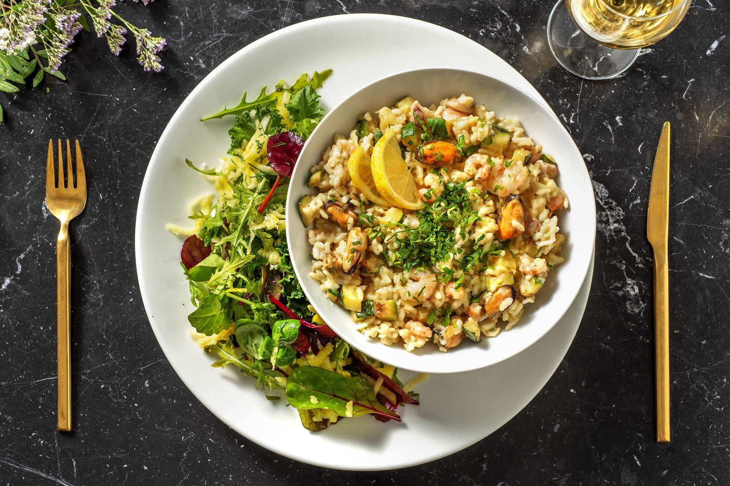 Risotto aux fruits de mer Recette HelloFresh