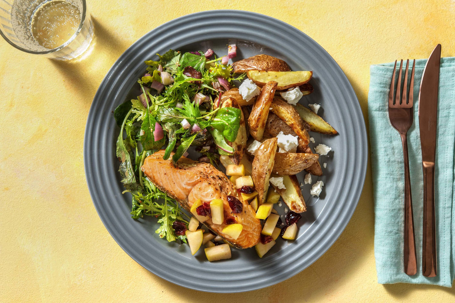 Speedy Salmon and Warm Cranberry Relish Recipe HelloFresh