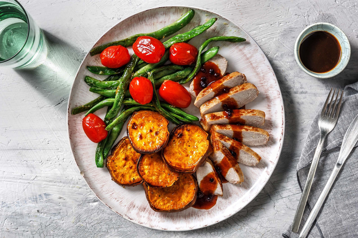 Blueberry BBQ Pork Chops Recipe HelloFresh